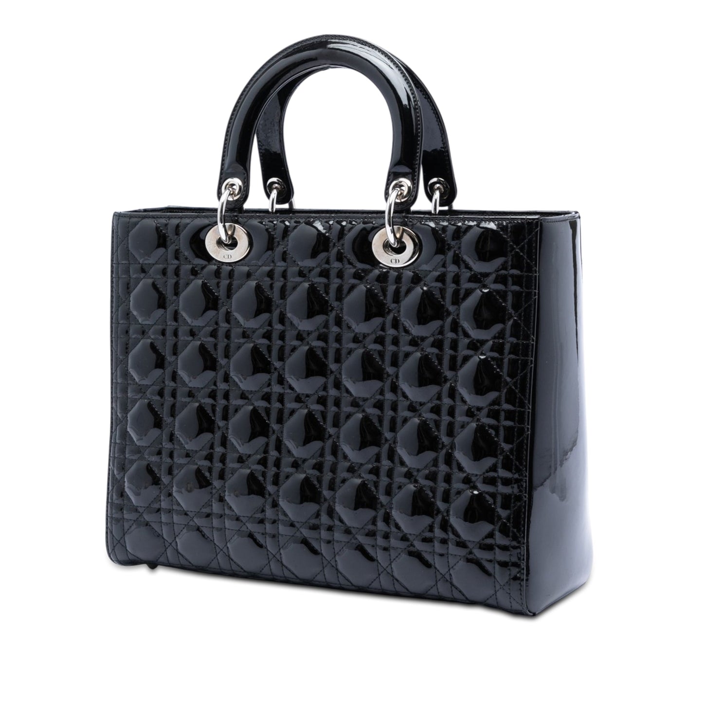 Dior Large Patent Cannage Lady Dior