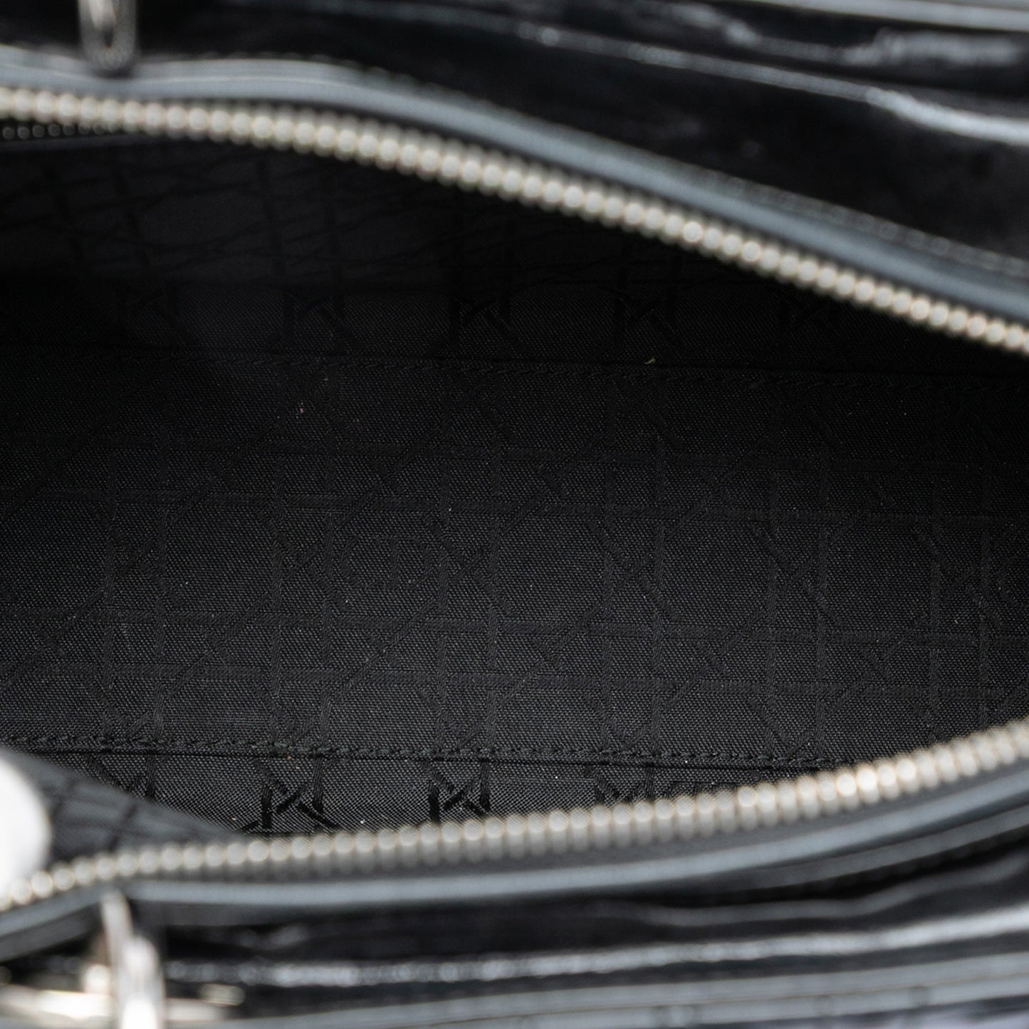Dior Large Patent Cannage Lady Dior