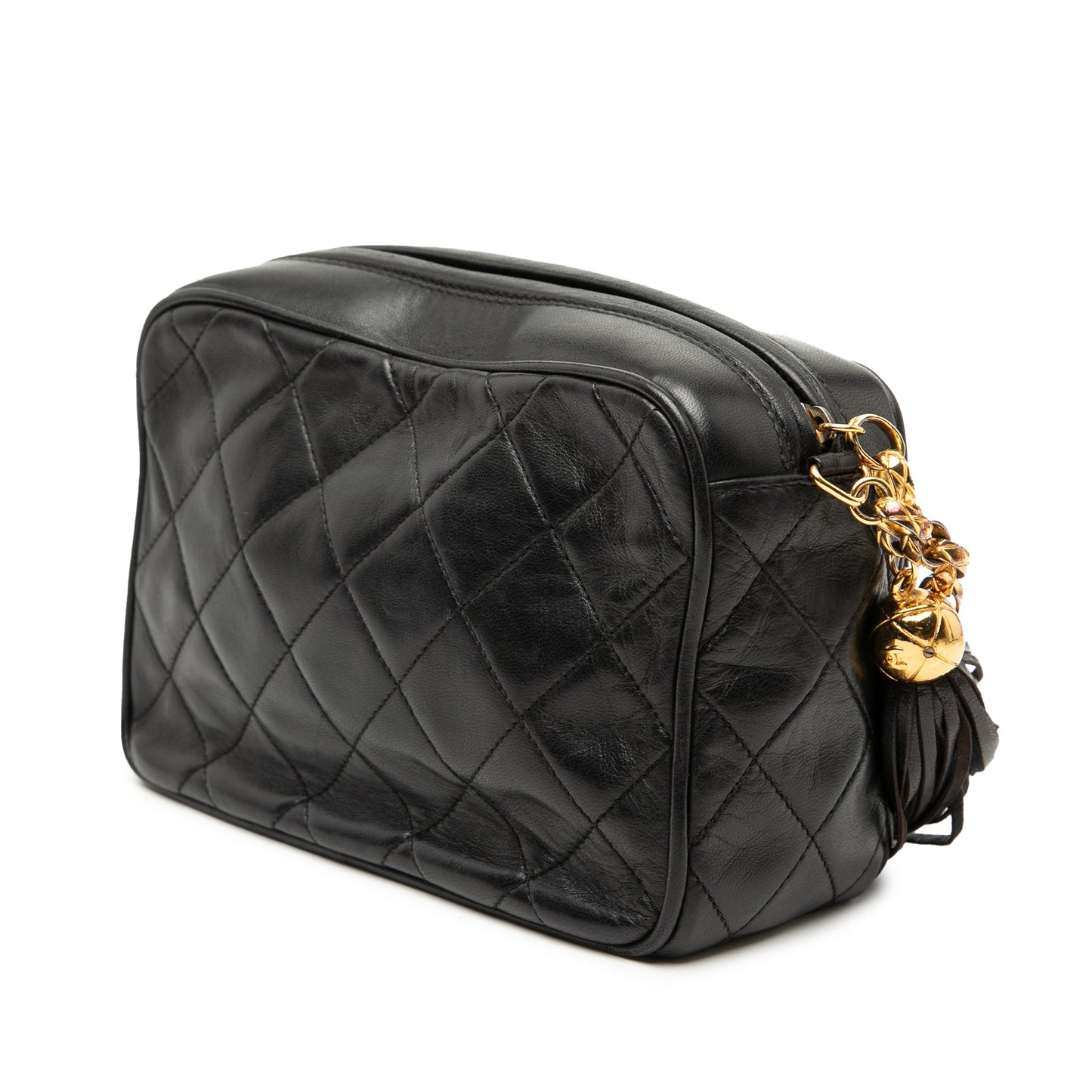 Chanel Mini CC Quilted Lambskin Tassel Camera Bag