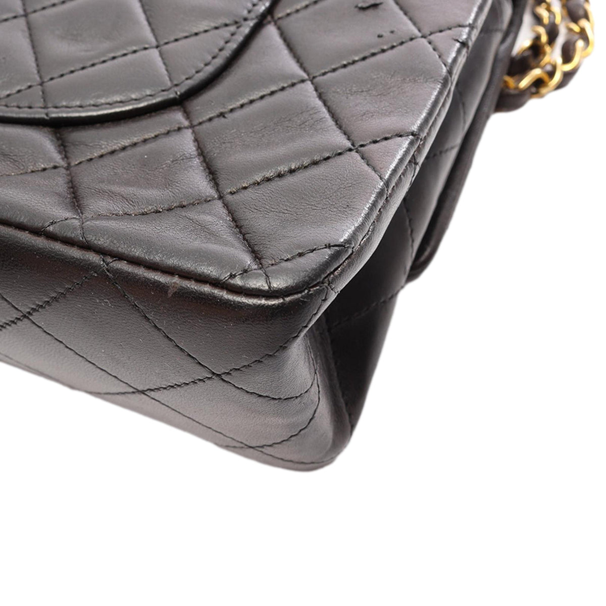 Chanel Medium Classic Lambskin Double Flap — Black