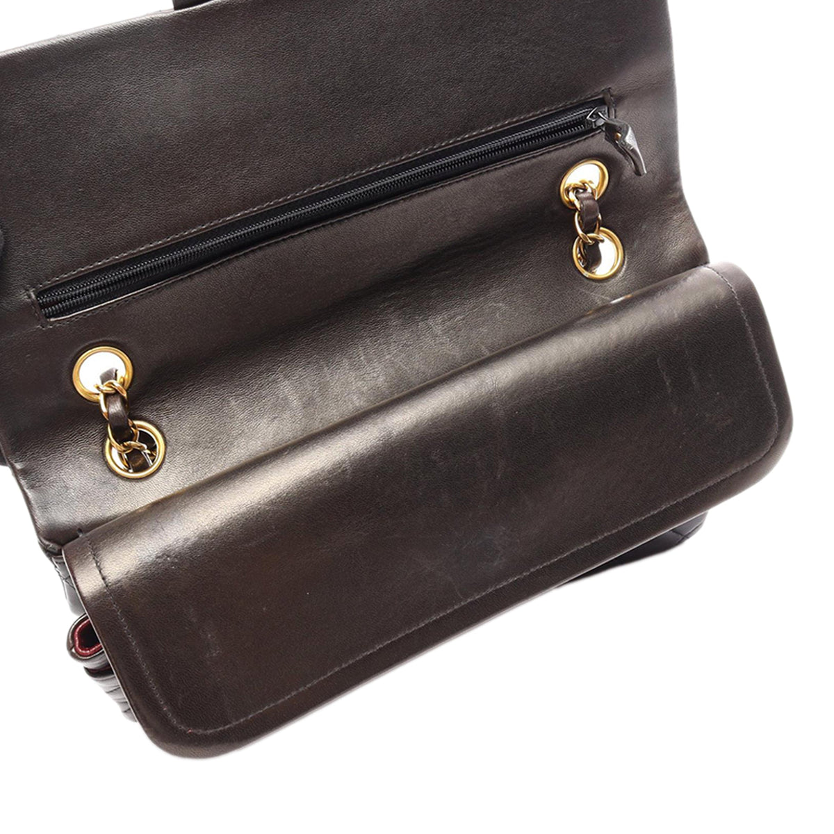Chanel Medium Classic Lambskin Double Flap — Black