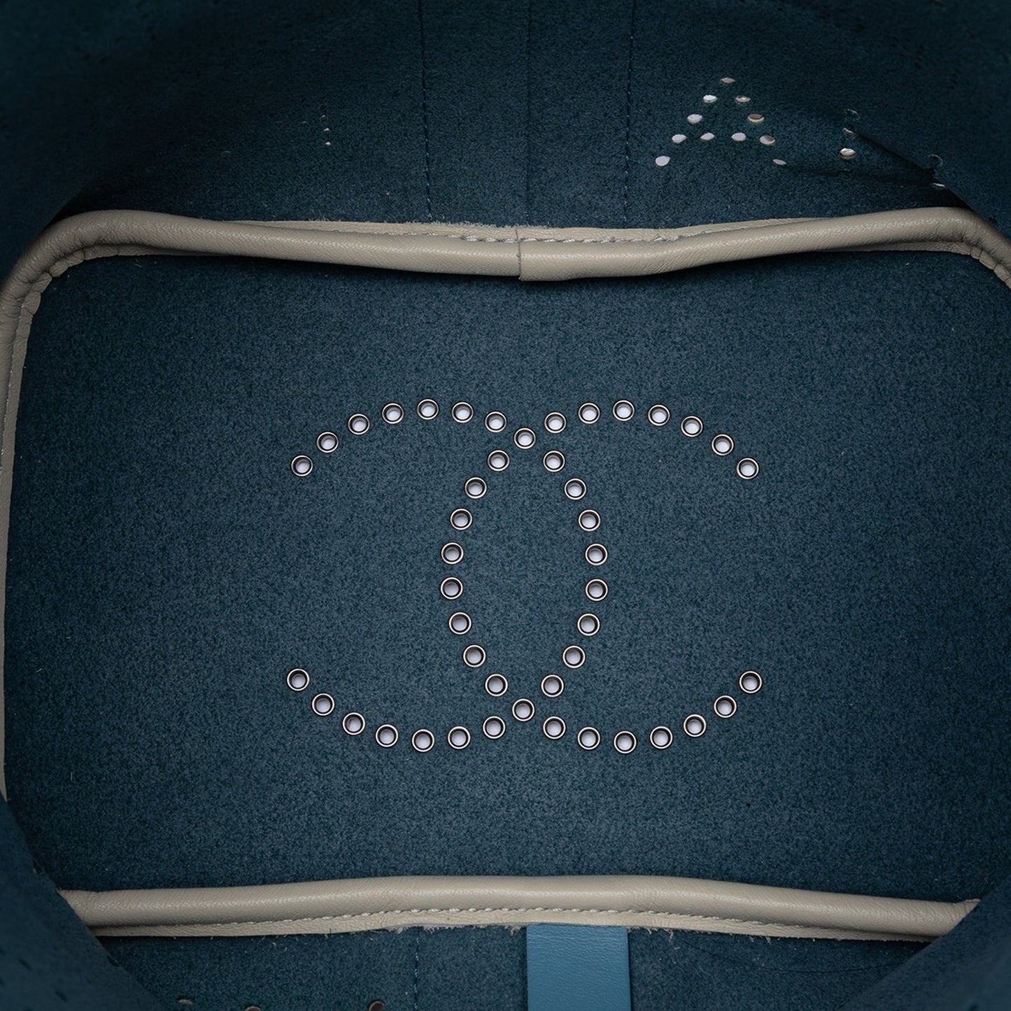 Chanel Small Perforated Calfskin Logo Eyelet Bucket Bag