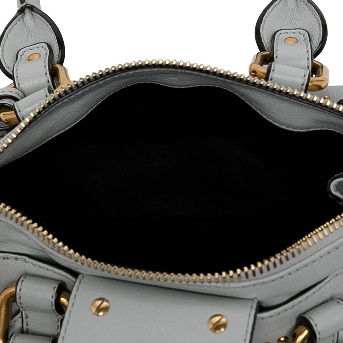 Chloé Small Leather Paddington Handbag — Blue