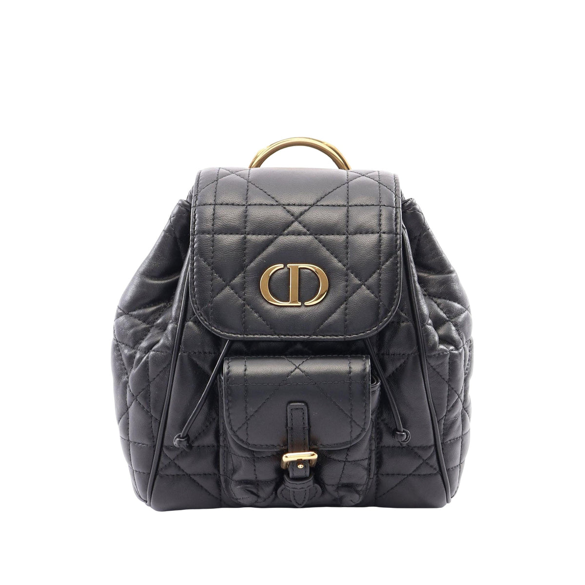 Dior Small Lambskin Macrocannage Caro Backpack