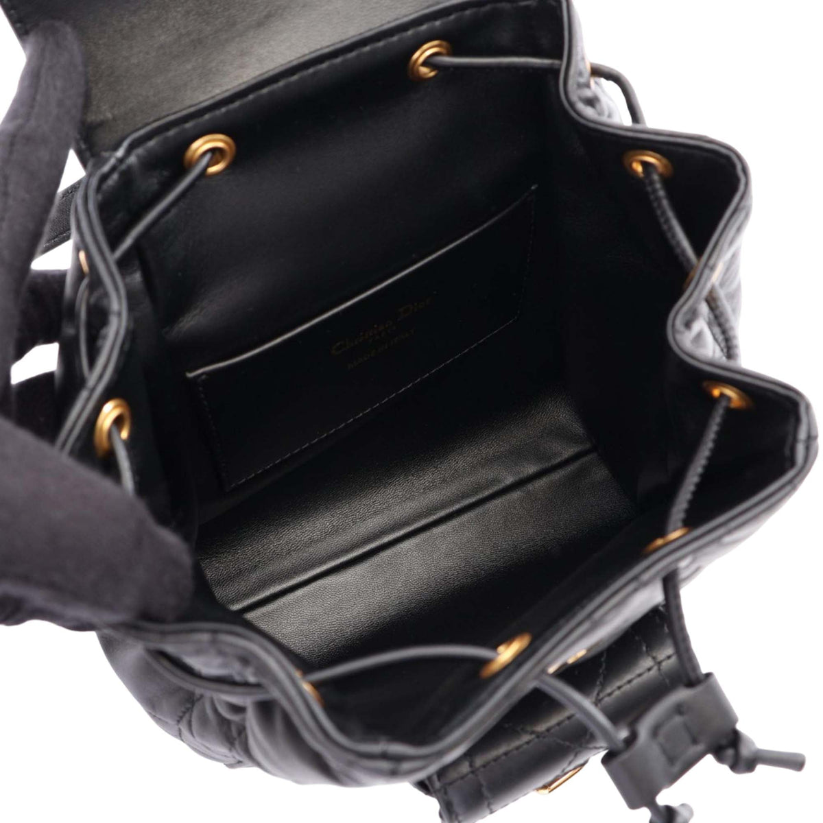 Dior Small Lambskin Macrocannage Caro Backpack