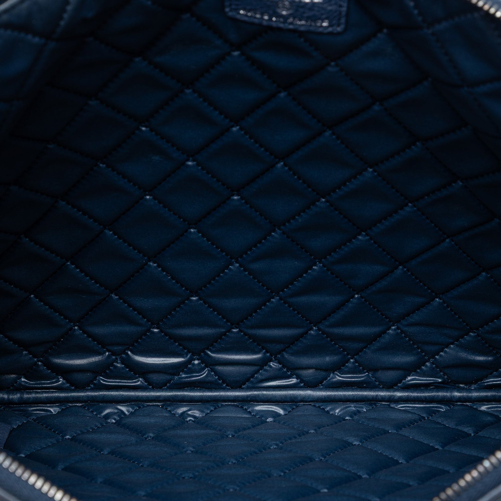 Chanel Large Quilted Calfskin Chain Boy O Case Clutch