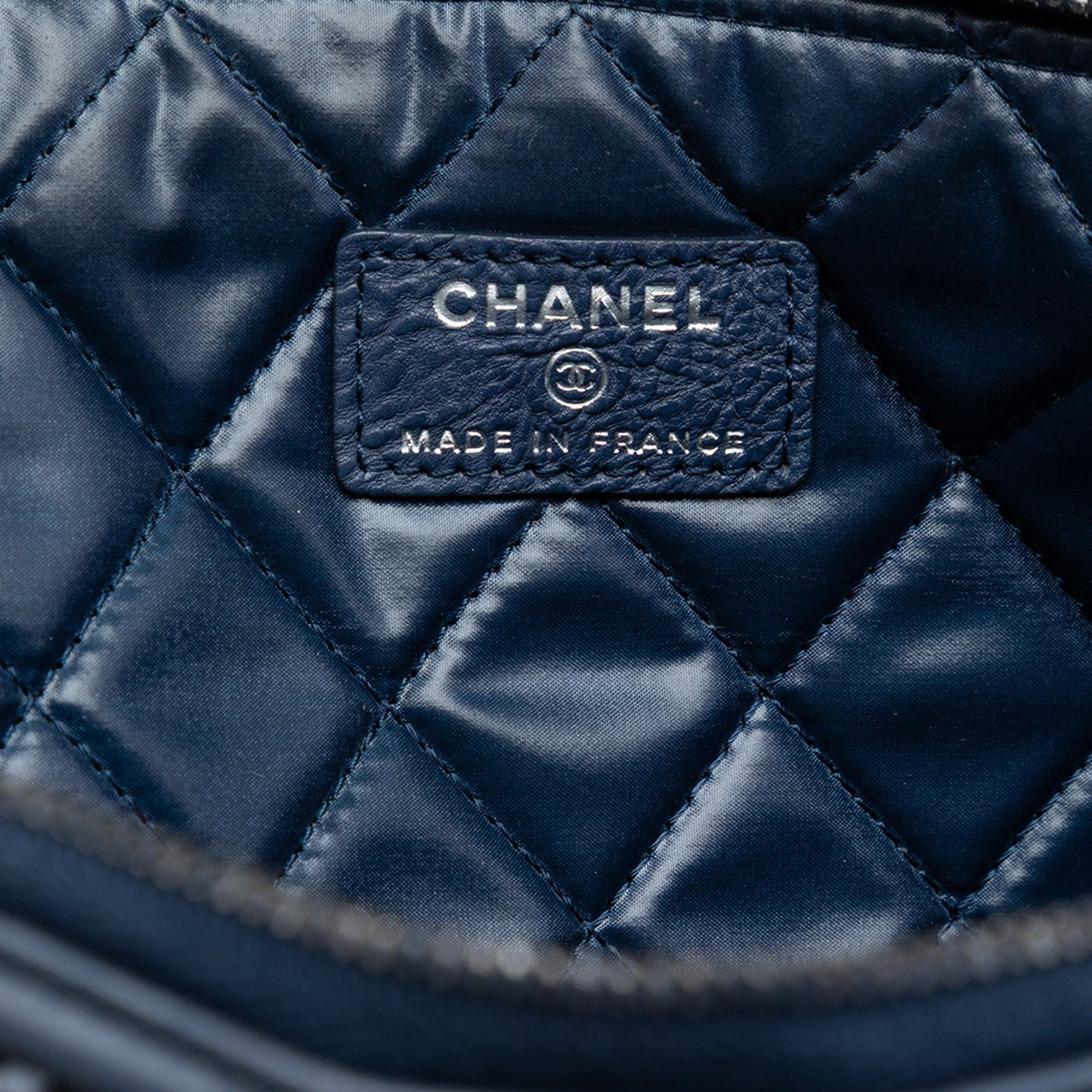 Chanel Large Quilted Calfskin Chain Boy O Case Clutch
