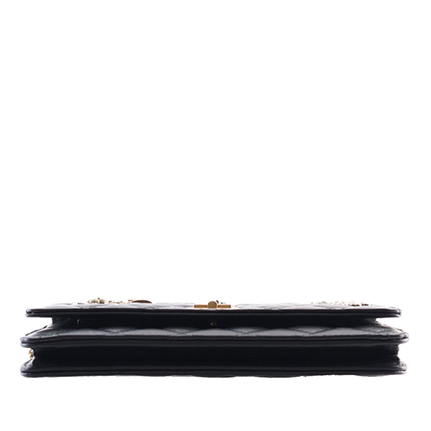 Chanel Quilted Aged Calfskin Reissue 2.55 Lucky Charms Wallet On Chain