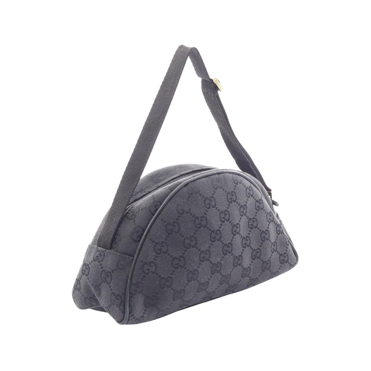 Gucci GG Canvas Shoulder Bag — Black