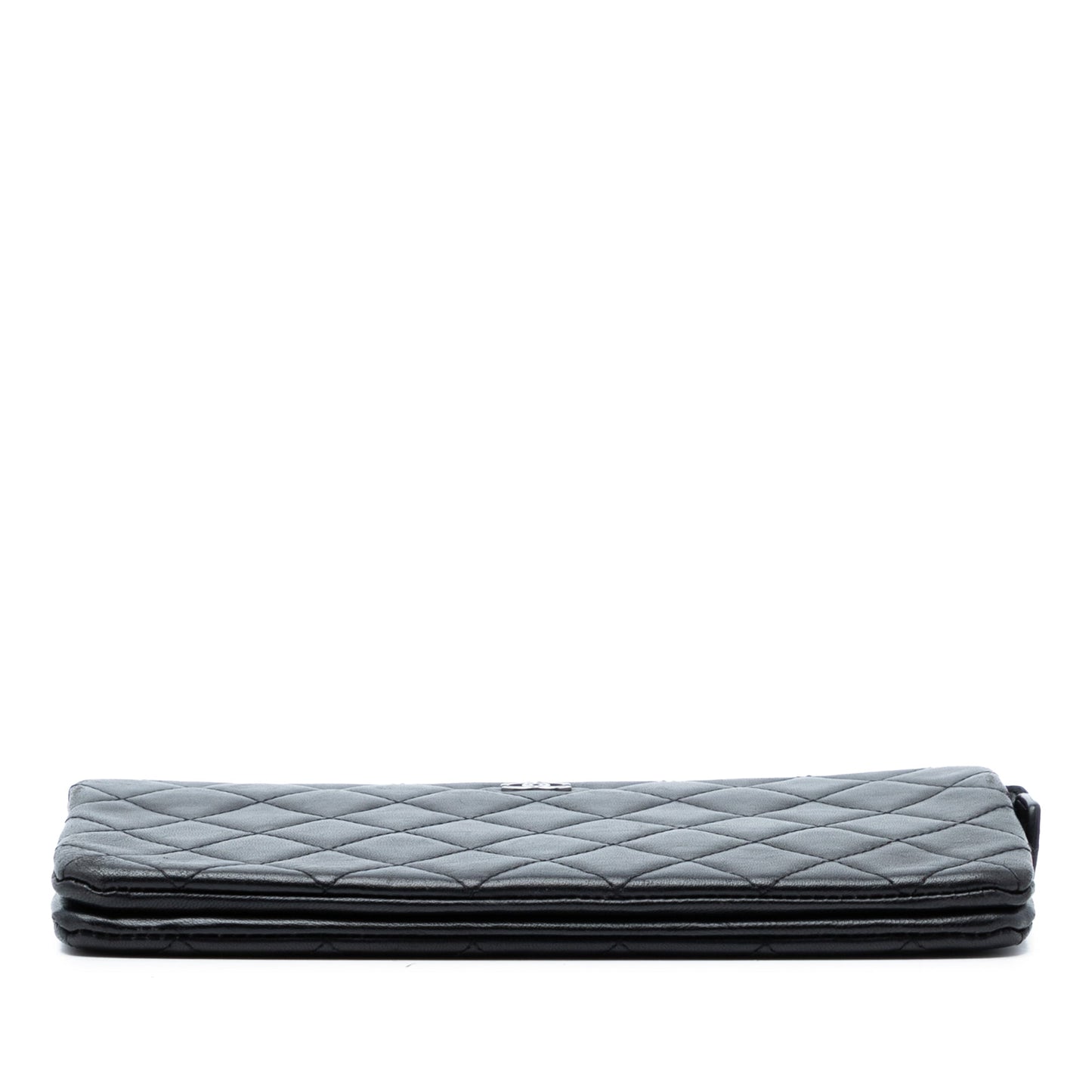 Chanel CC Quilted Lambskin Clutch