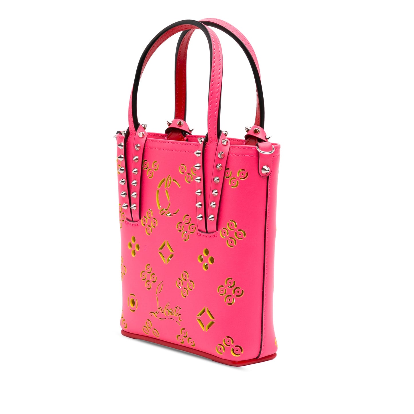 Christian Louboutin Mini Perforated Calfskin Loubinthesky North South Cabata Satchel