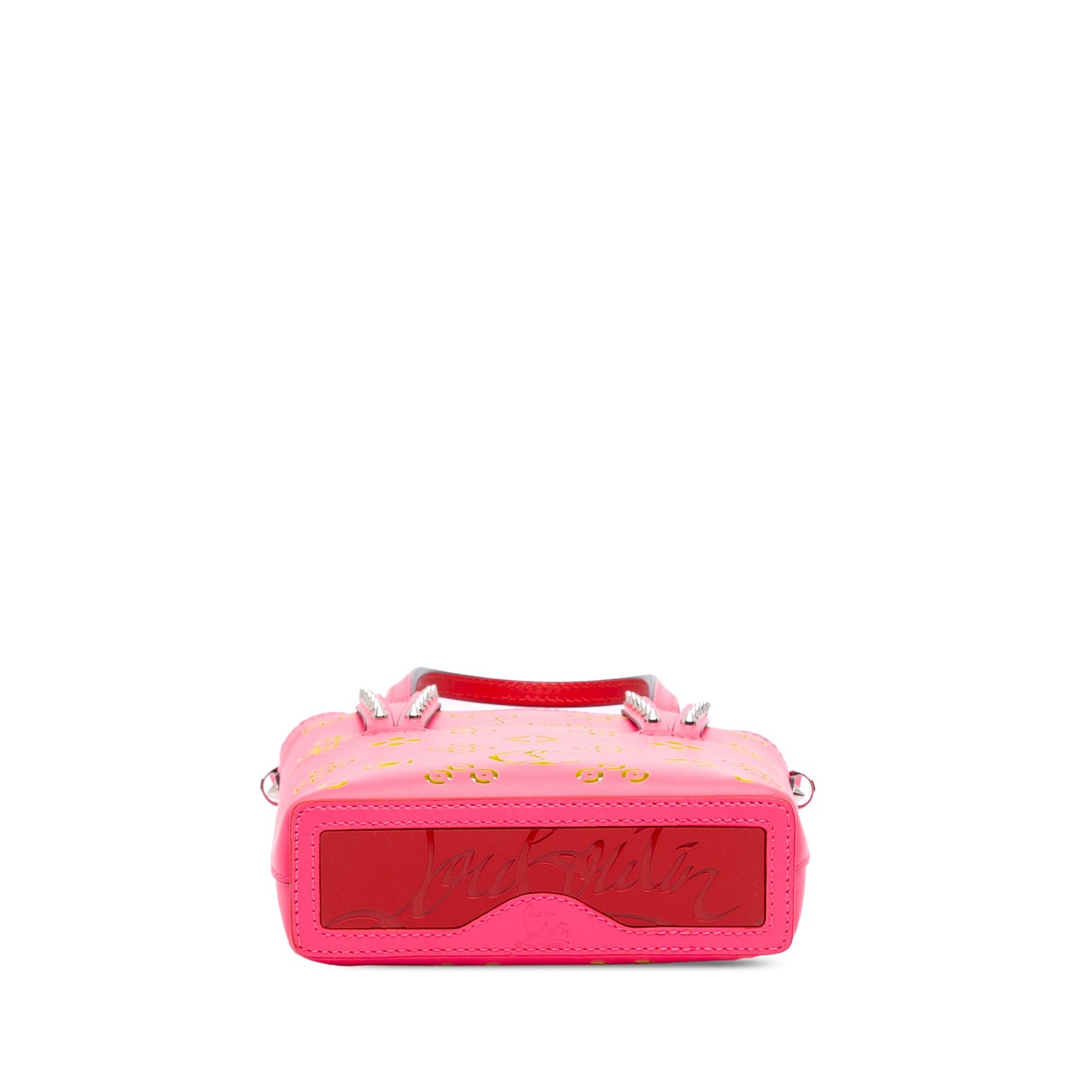 Christian Louboutin Mini Perforated Calfskin Loubinthesky North South Cabata Satchel