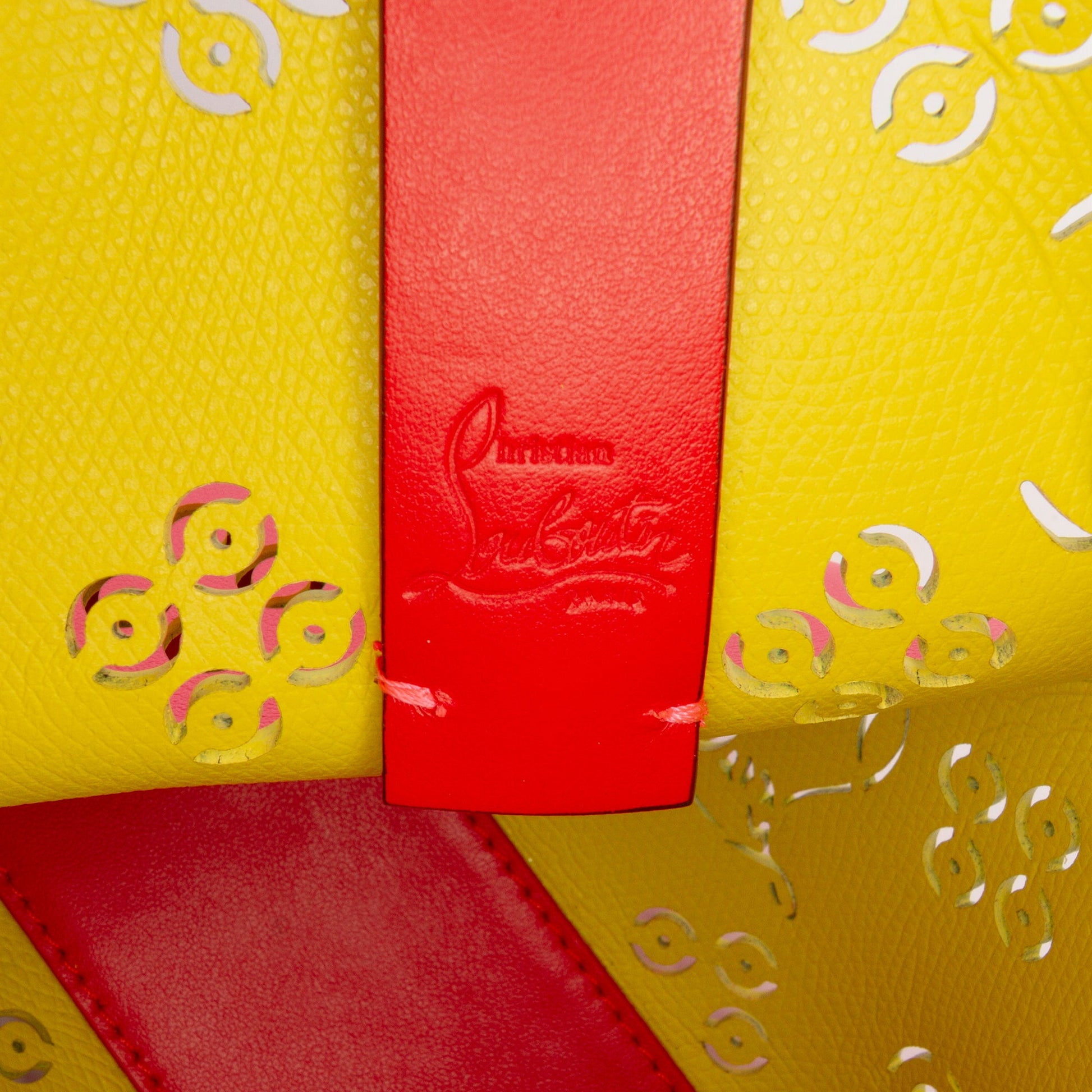Christian Louboutin Mini Perforated Calfskin Loubinthesky North South Cabata Satchel