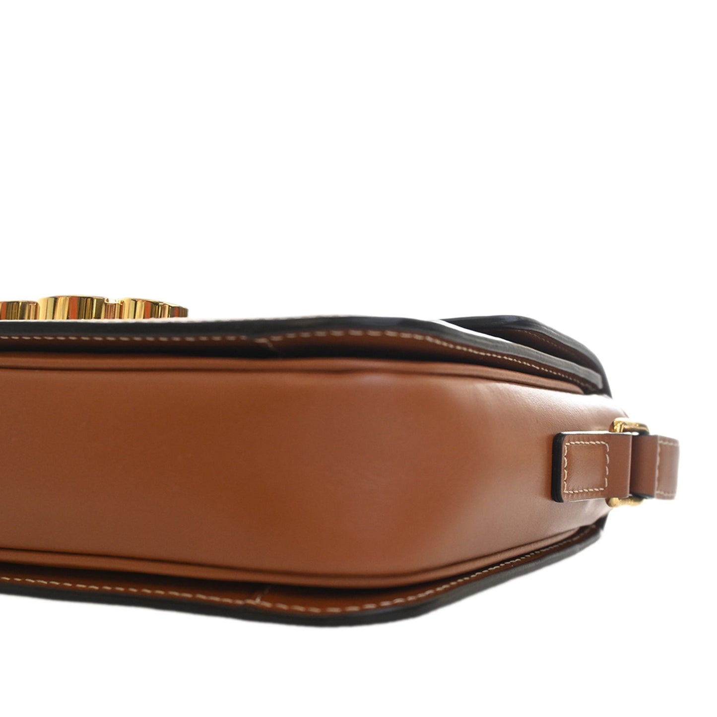 Celine Teen Triomphe Coated Canvas and Calfskin Triomphe Crossbody