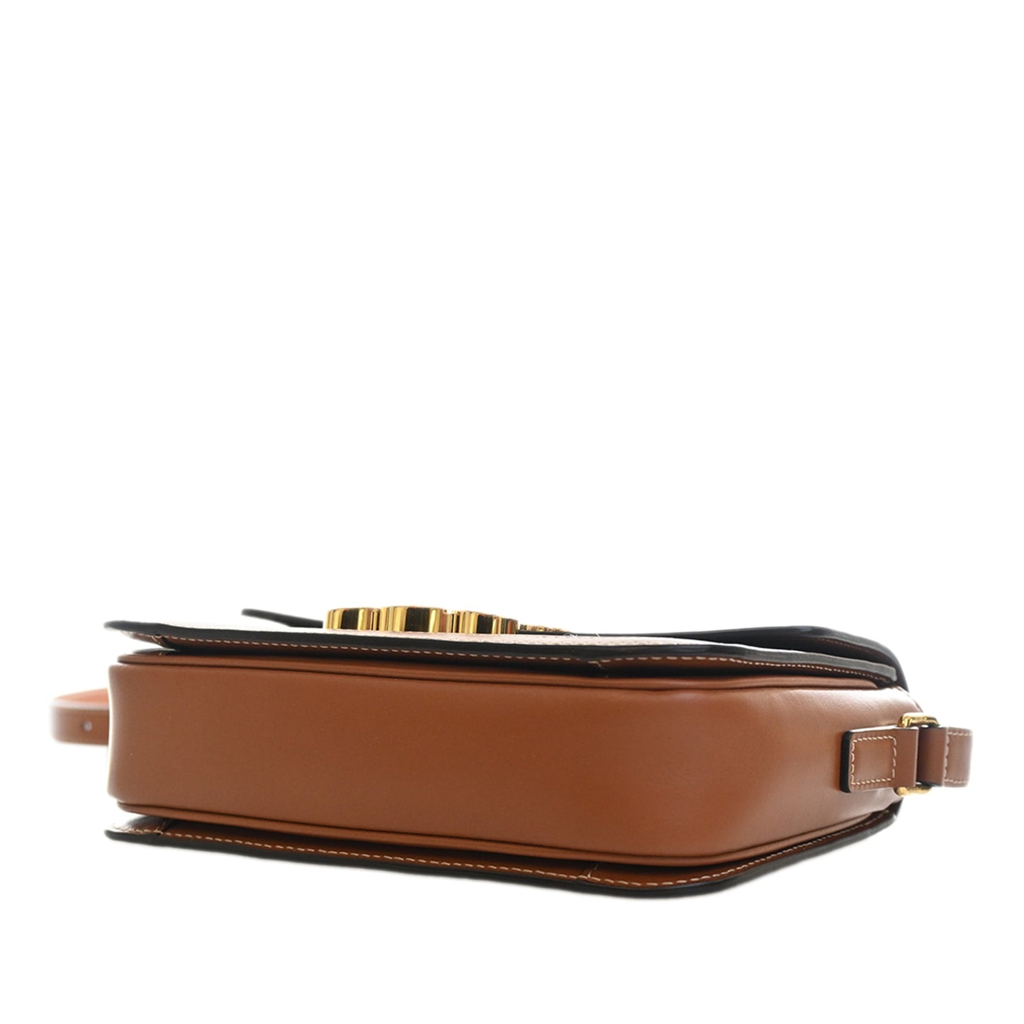 Celine Teen Triomphe Coated Canvas and Calfskin Triomphe Crossbody
