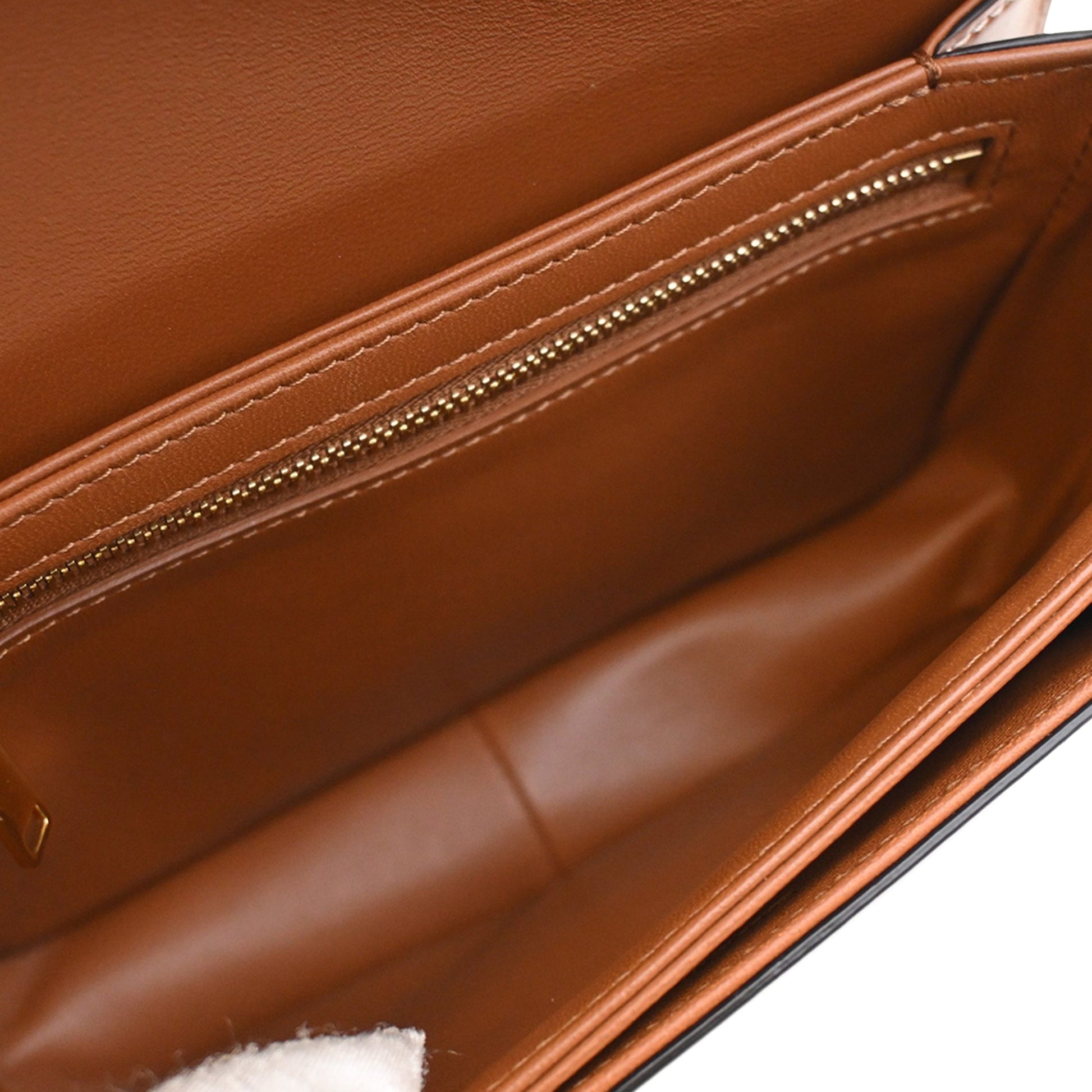 Celine Teen Triomphe Coated Canvas and Calfskin Triomphe Crossbody
