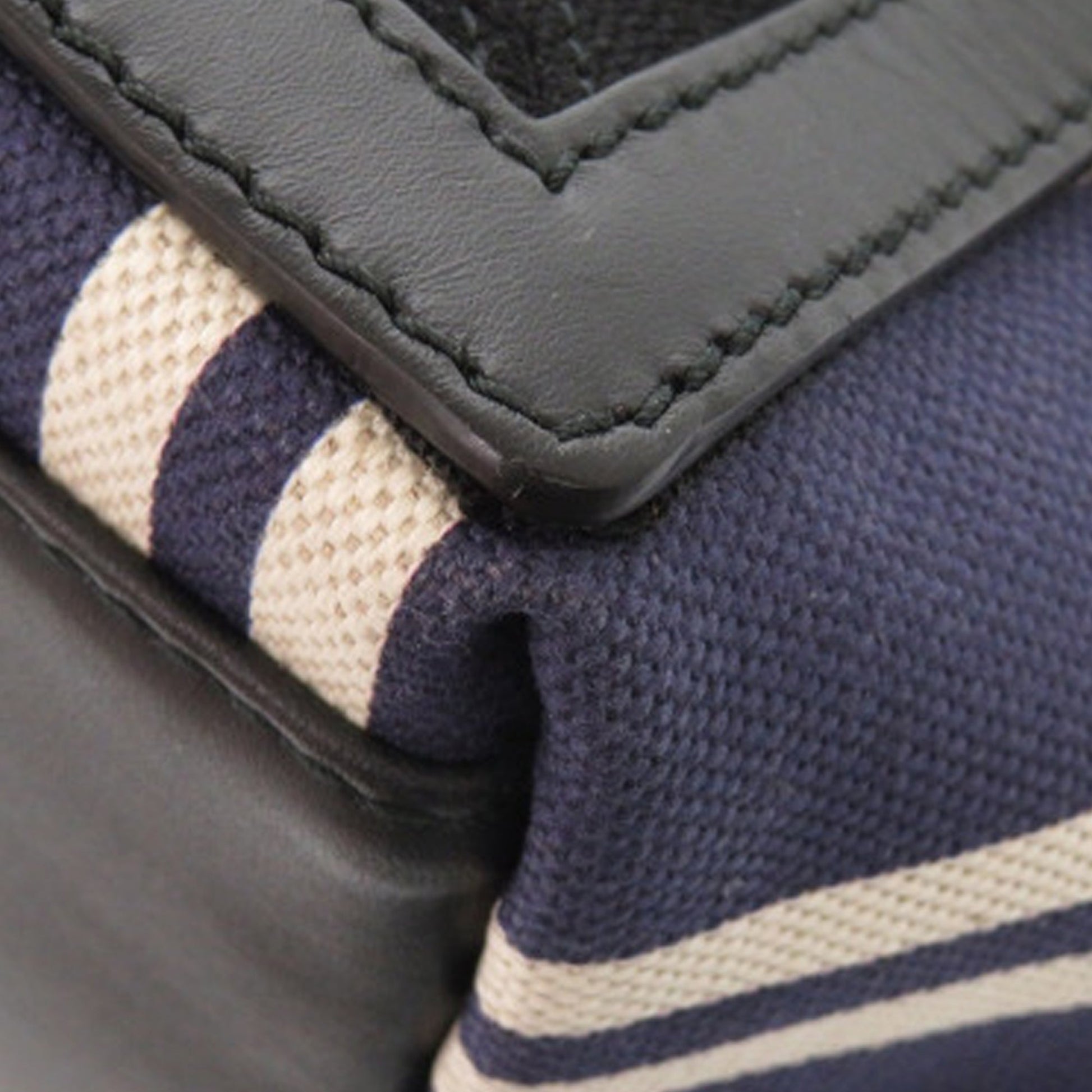 Balenciaga Canvas Striped Navy Cabas S