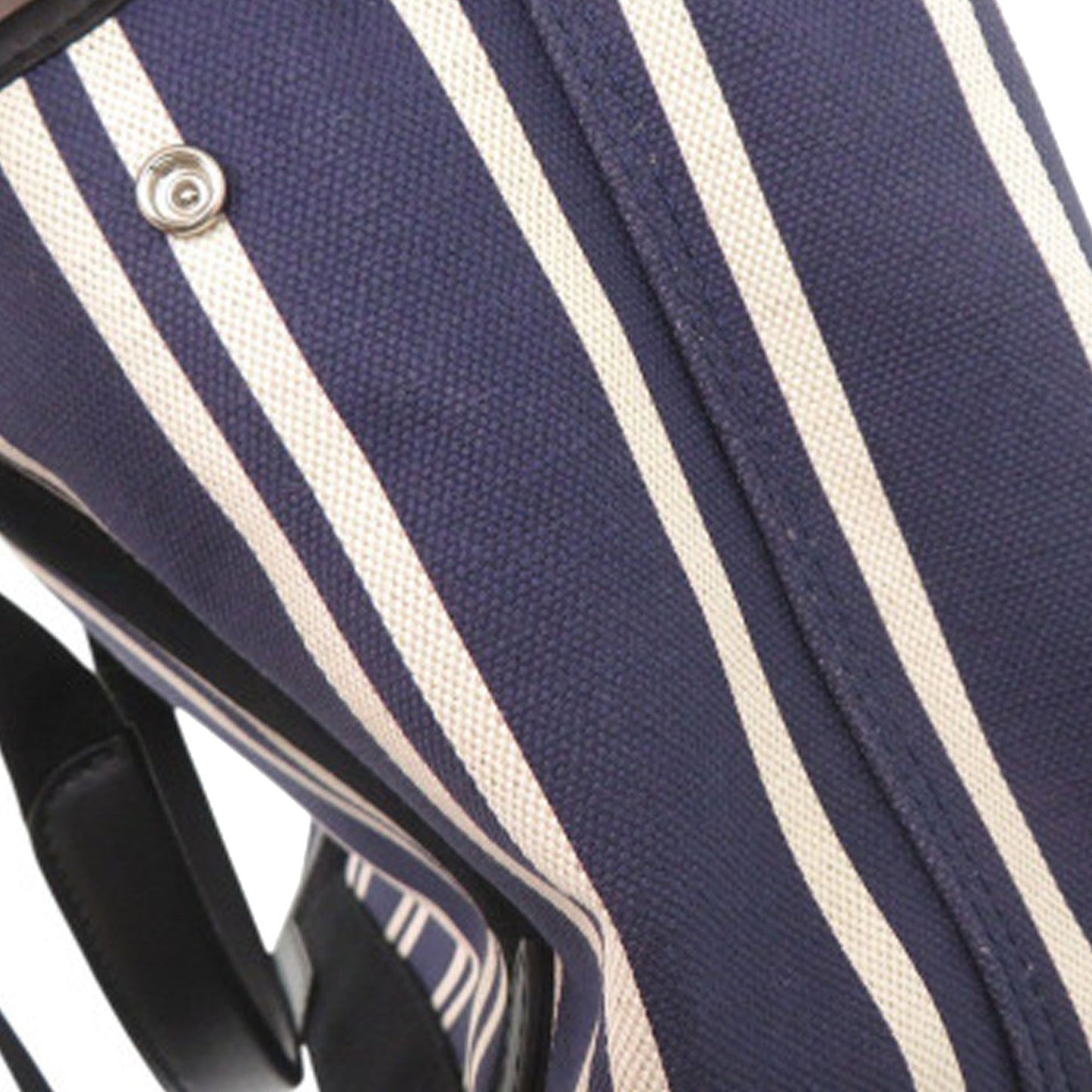 Balenciaga Canvas Striped Navy Cabas S