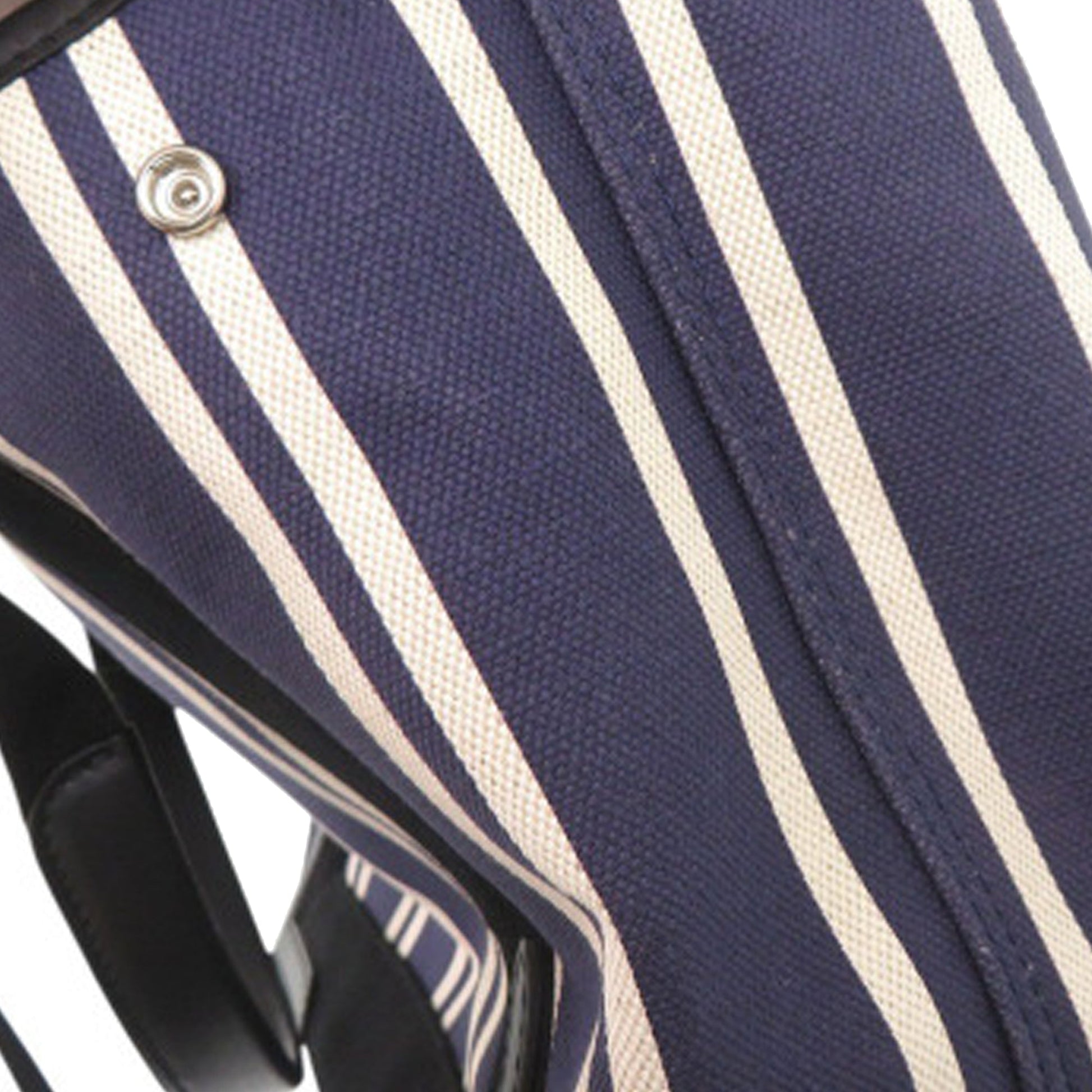 Balenciaga Canvas Striped Navy Cabas S