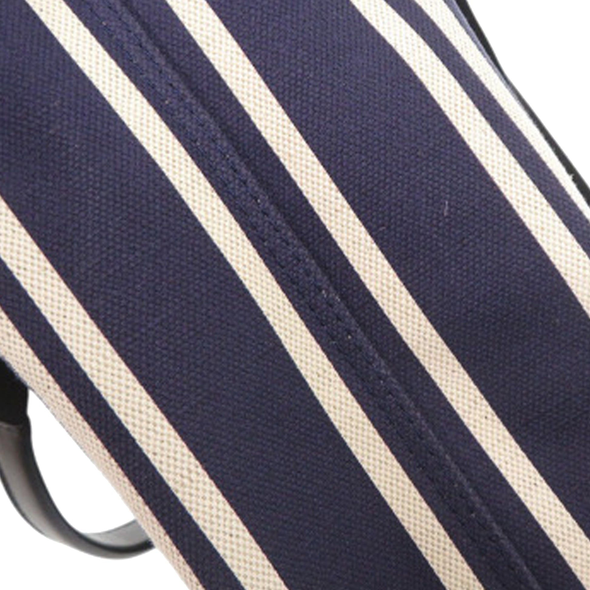 Balenciaga Canvas Striped Navy Cabas S