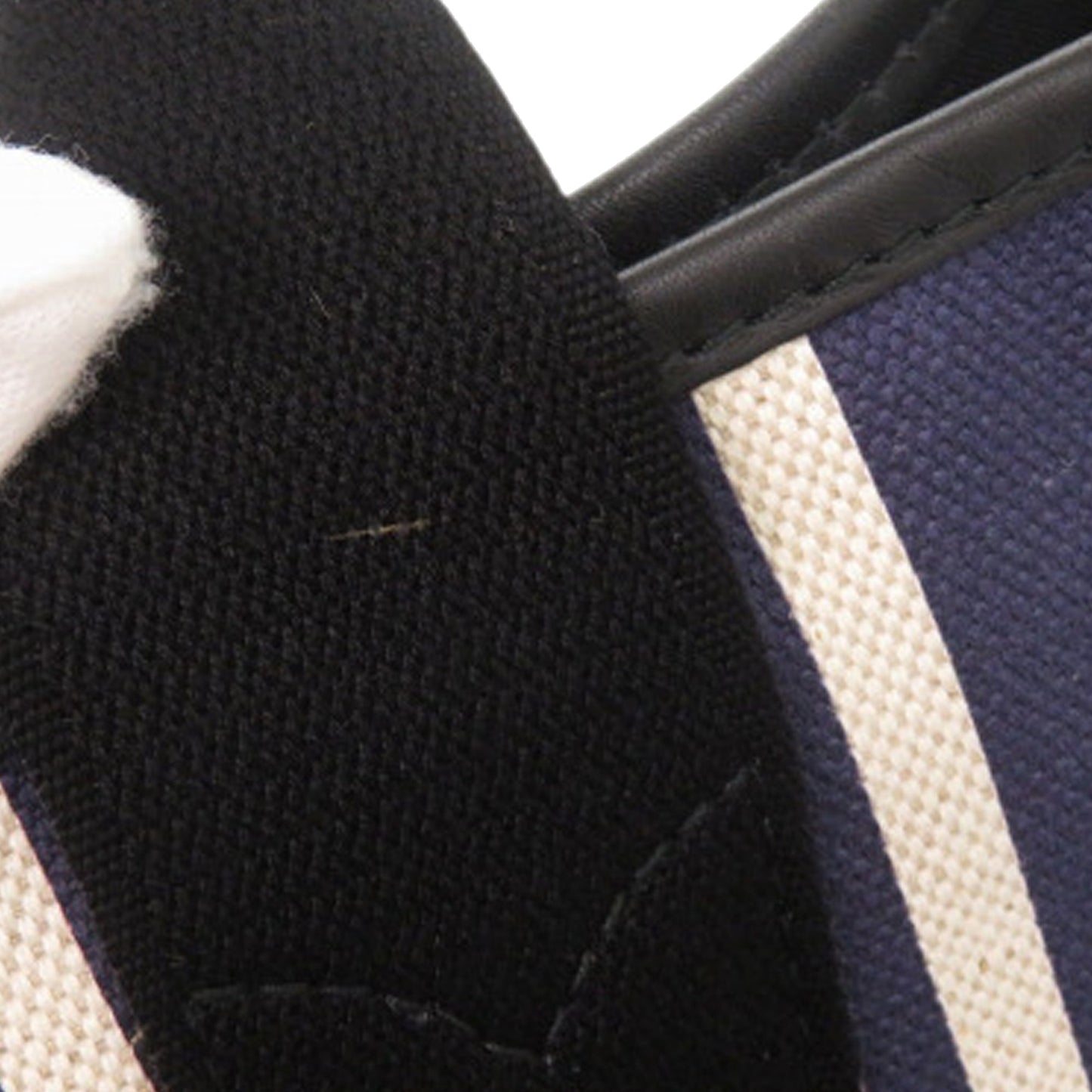 Balenciaga Canvas Striped Navy Cabas S