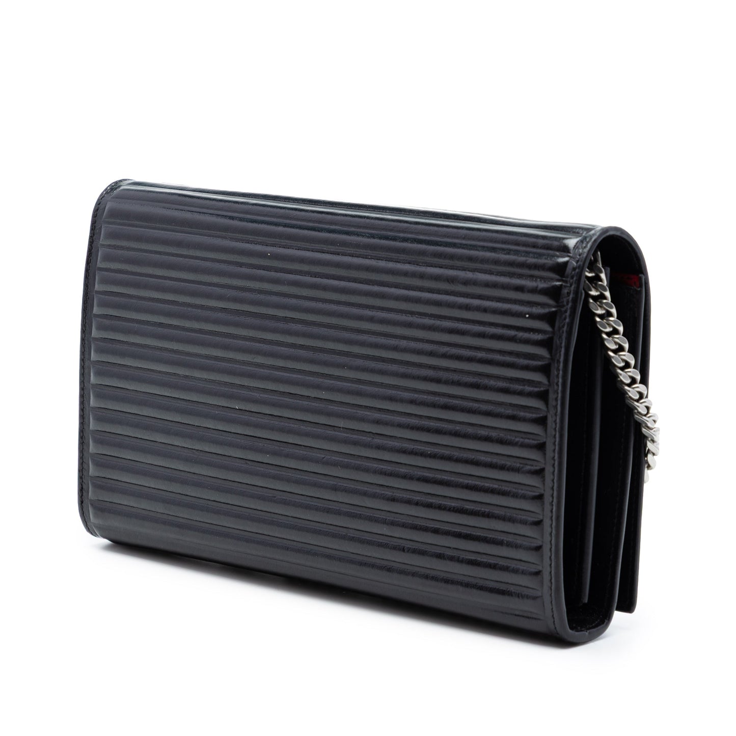 Saint Laurent Medium Horizontal Quilted Calfskin Monogram Kate Crossbody