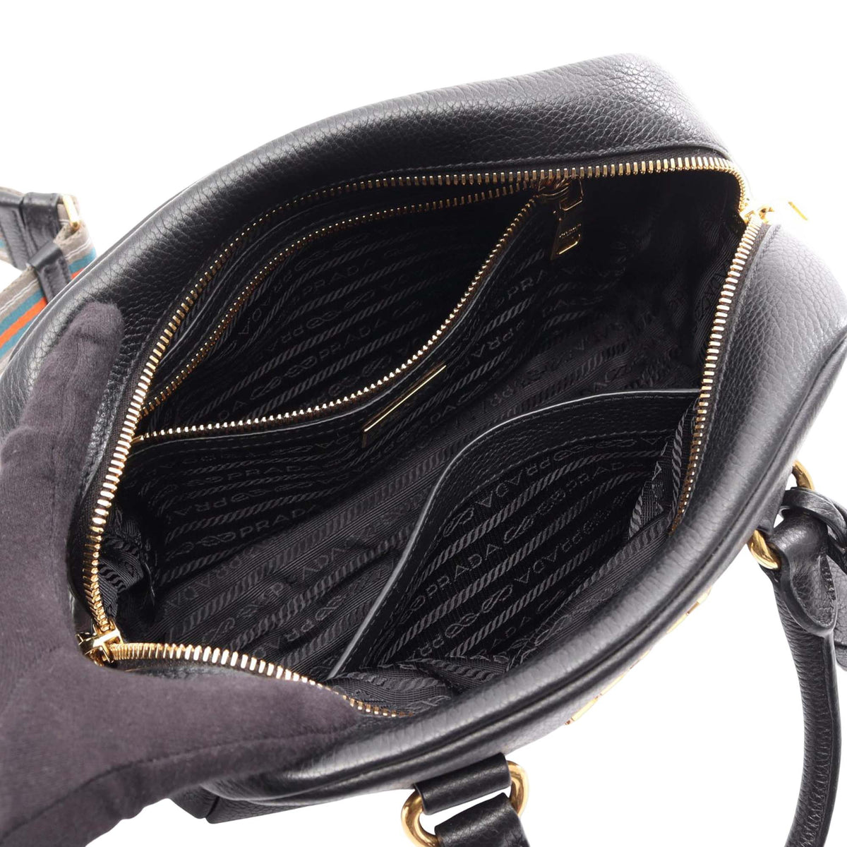 Prada Mini Vitello Phenix Bauletto Satchel