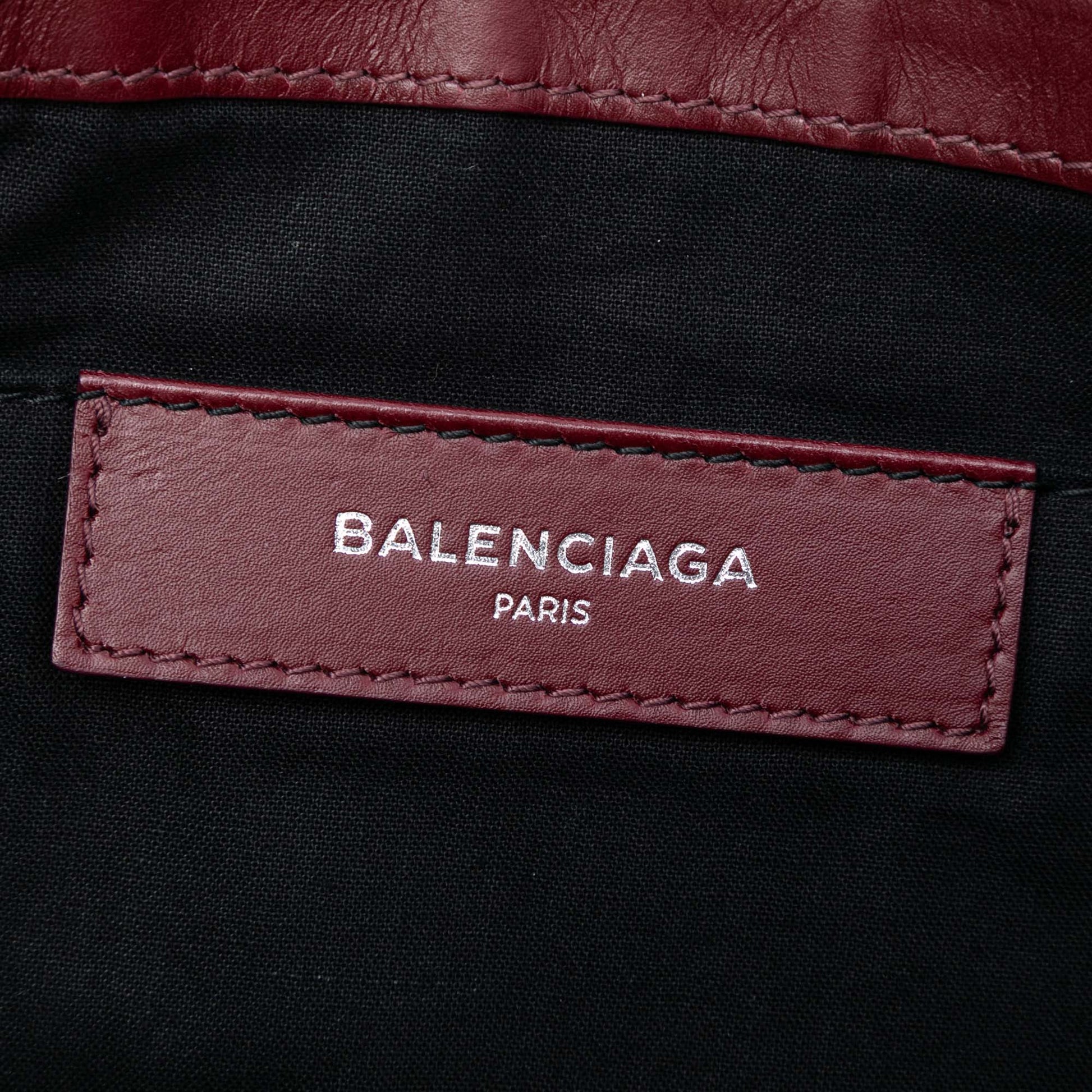 Balenciaga M Canvas Navy Clip Clutch