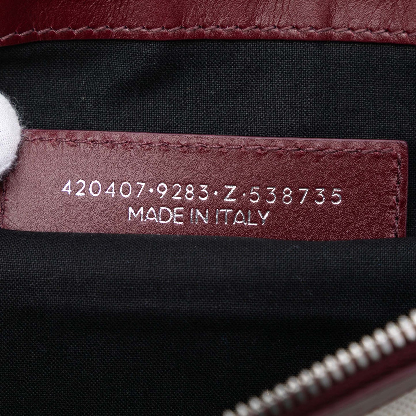 Balenciaga M Canvas Navy Clip Clutch