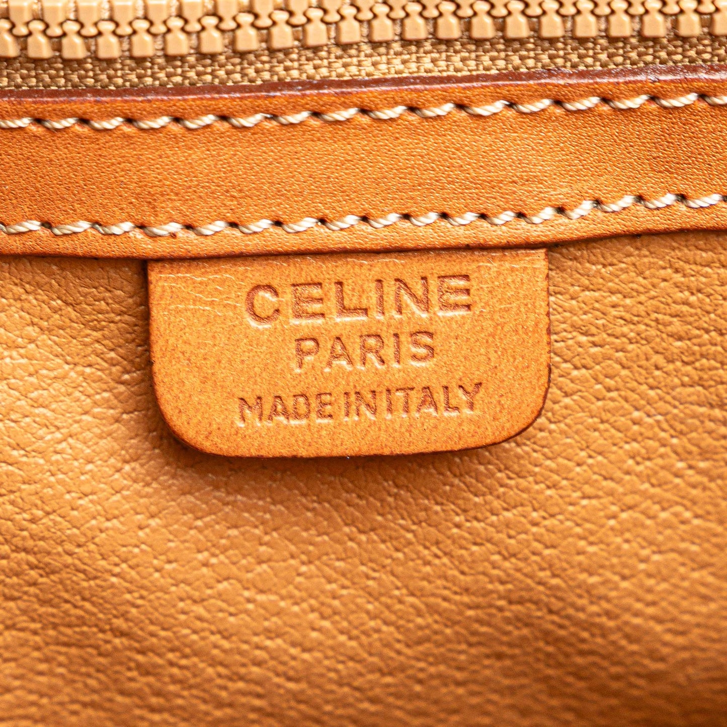 Celine Macadam Coated Canvas Satchel