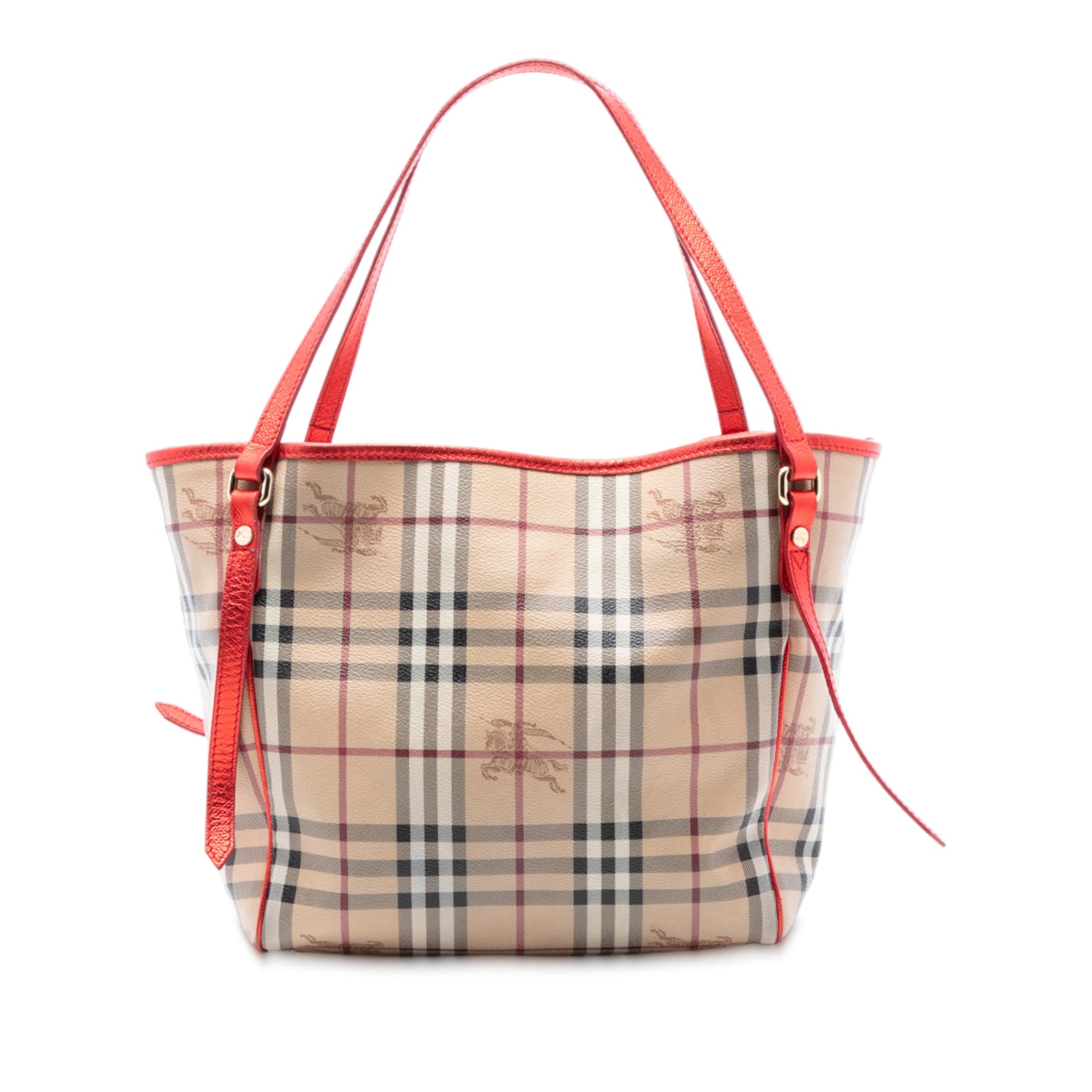 Burberry Small Haymarket Check Coated Canvas Canterbury Tote