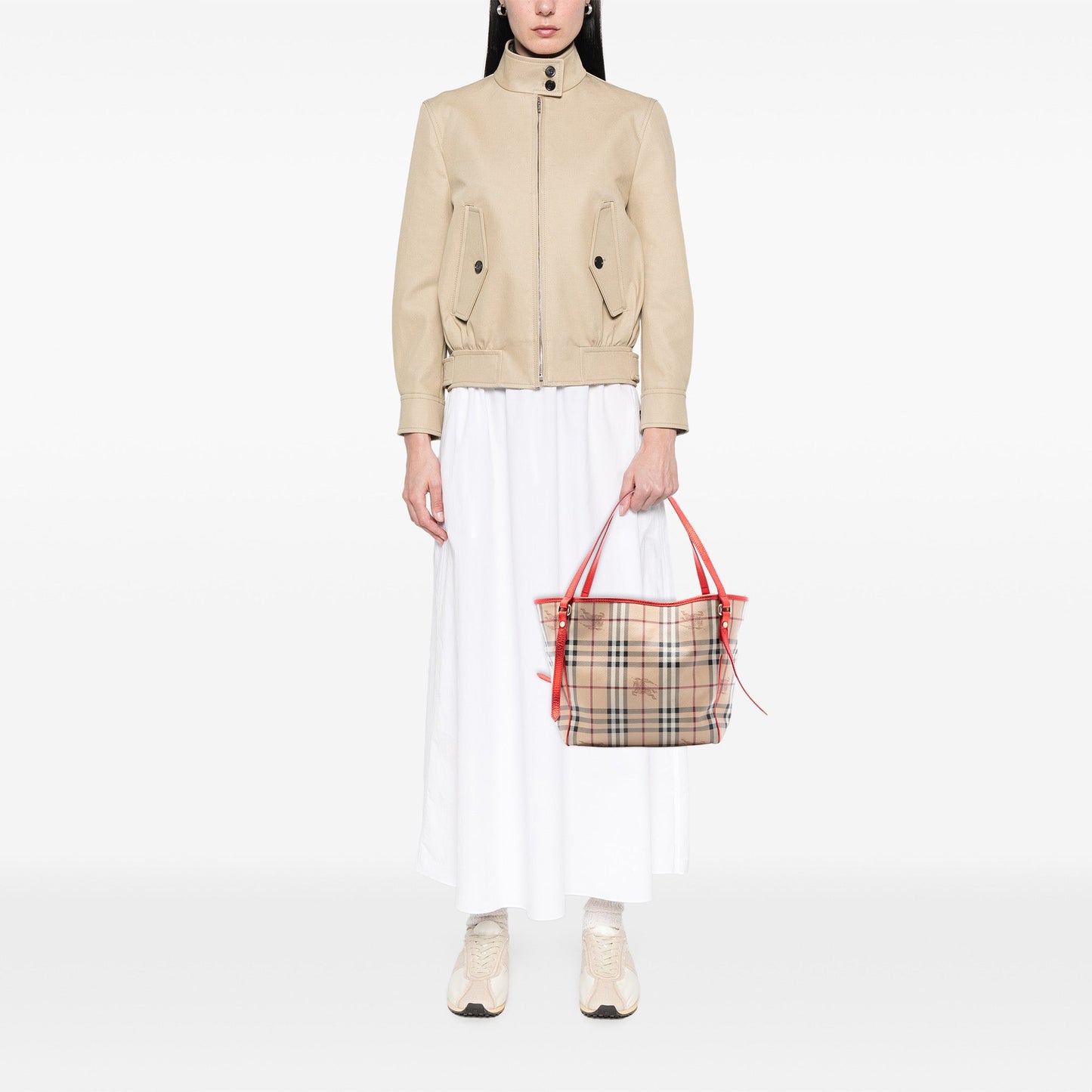 Burberry Small Haymarket Check Coated Canvas Canterbury Tote