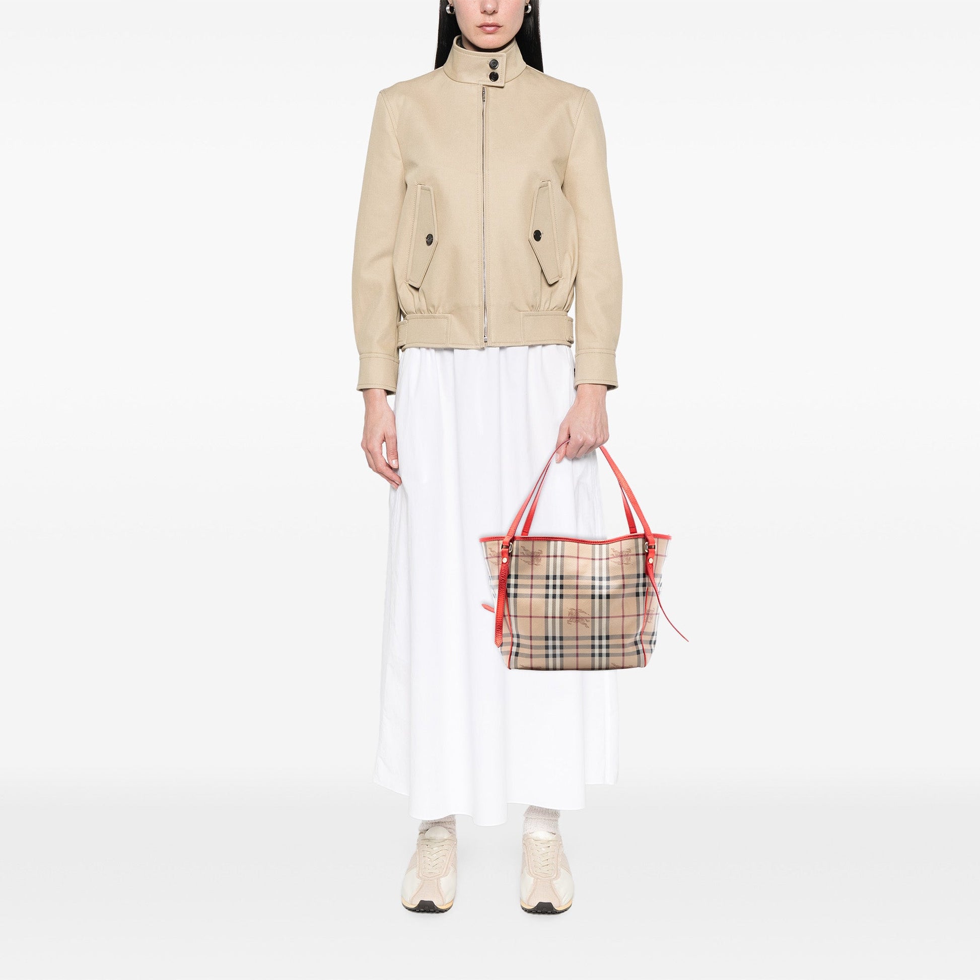 Burberry Small Haymarket Check Coated Canvas Canterbury Tote