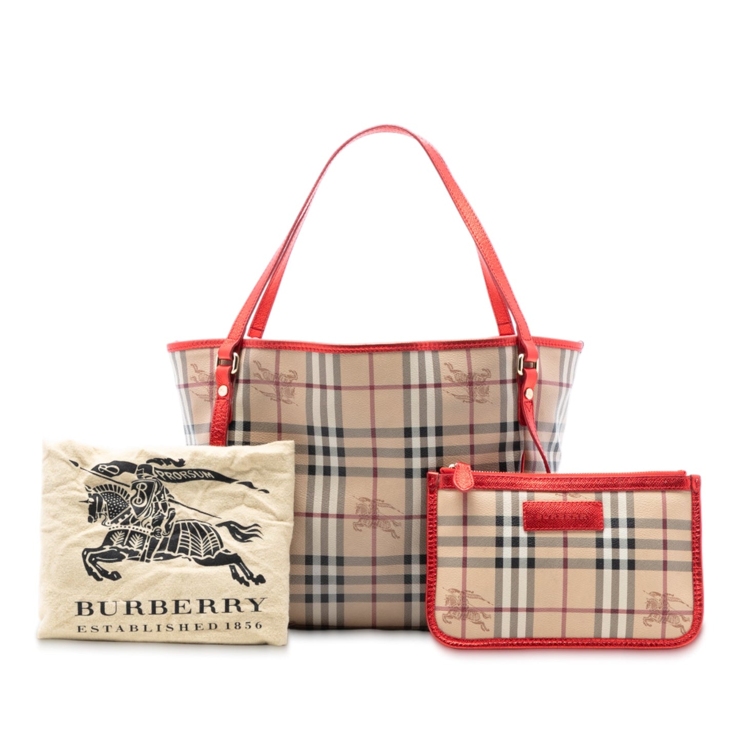 Burberry Small Haymarket Check Coated Canvas Canterbury Tote