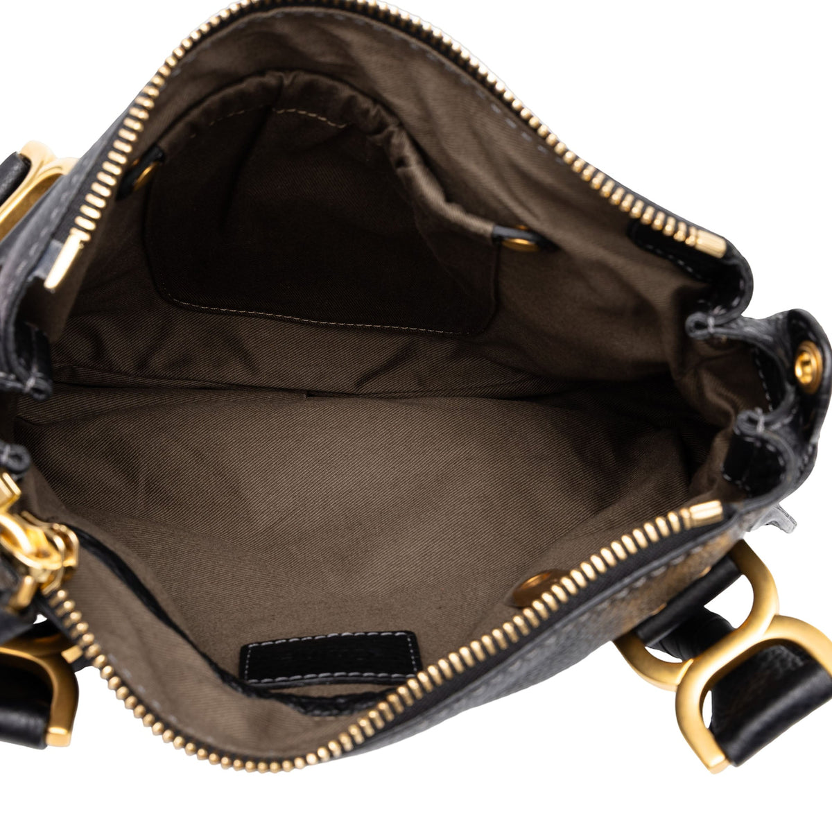 Chloé Small Grained Leather Marcie Satchel — Black