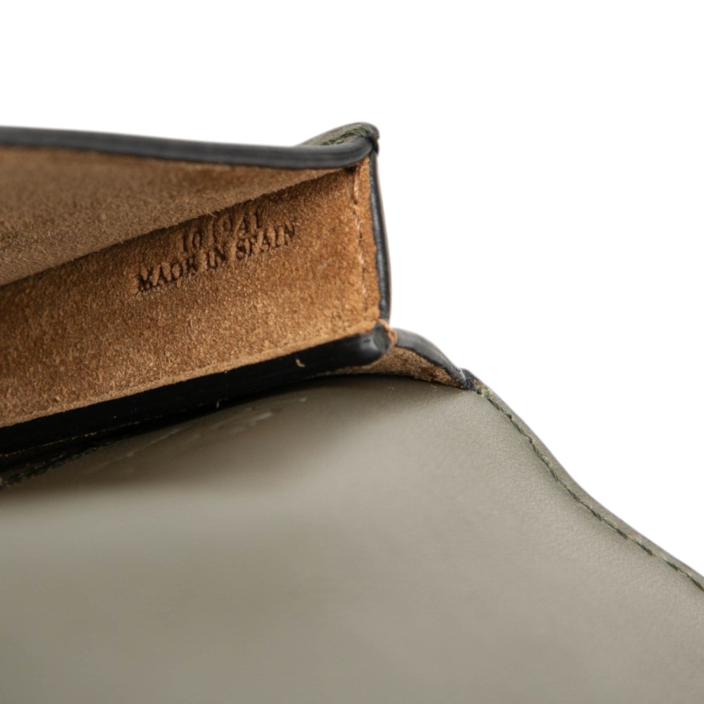LOEWE Bicolor Leather Anagram Gusset Flat Crossbody