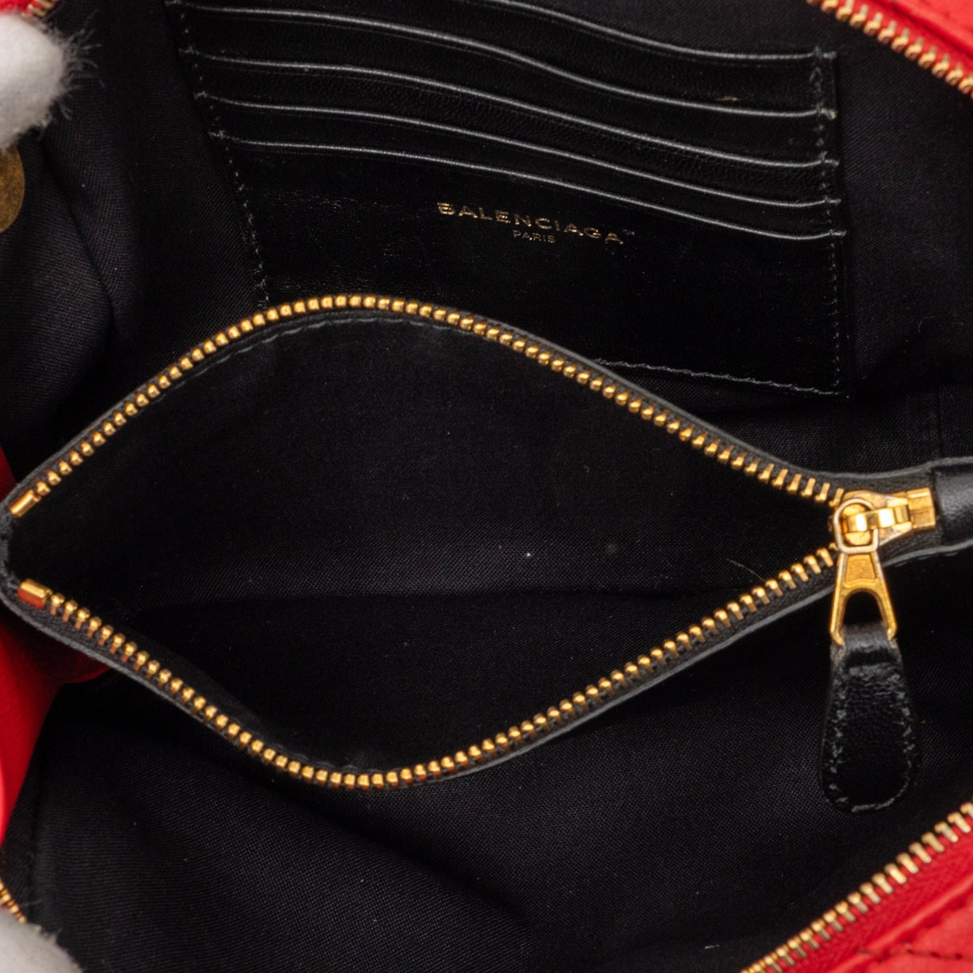 Balenciaga Calfskin Allover Logo Blanket Reporter XS Crossbody