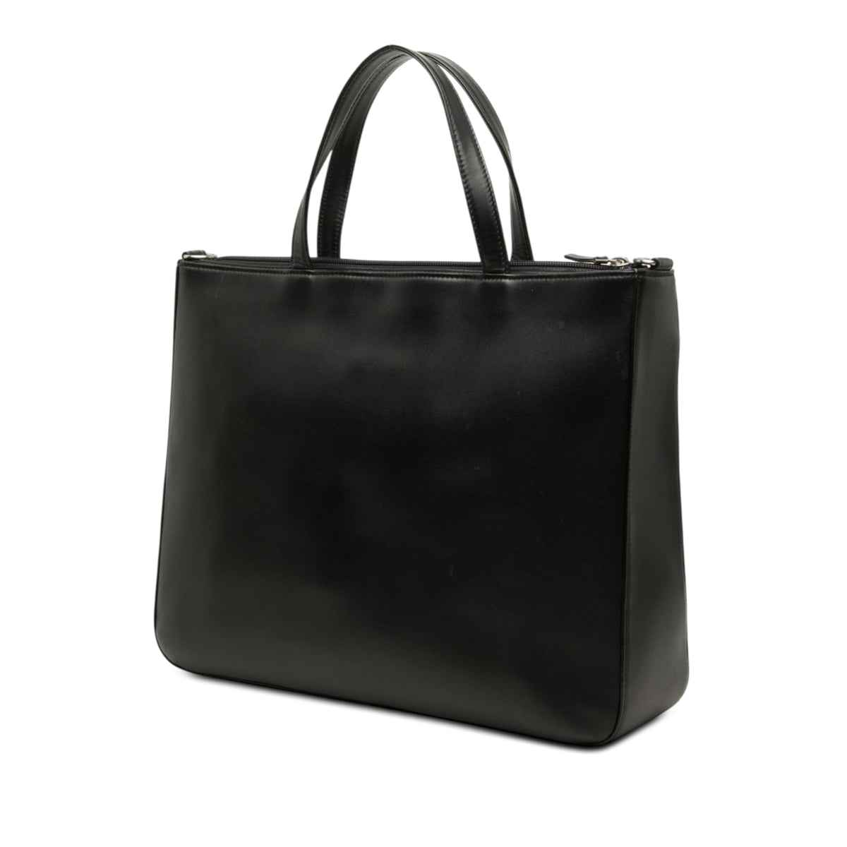 Burberry Nova Check Canvas Trimmed Leather Satchel