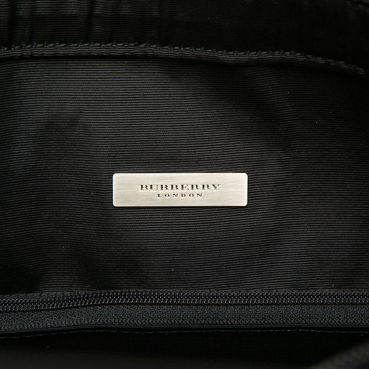 Burberry Nova Check Canvas Trimmed Leather Satchel