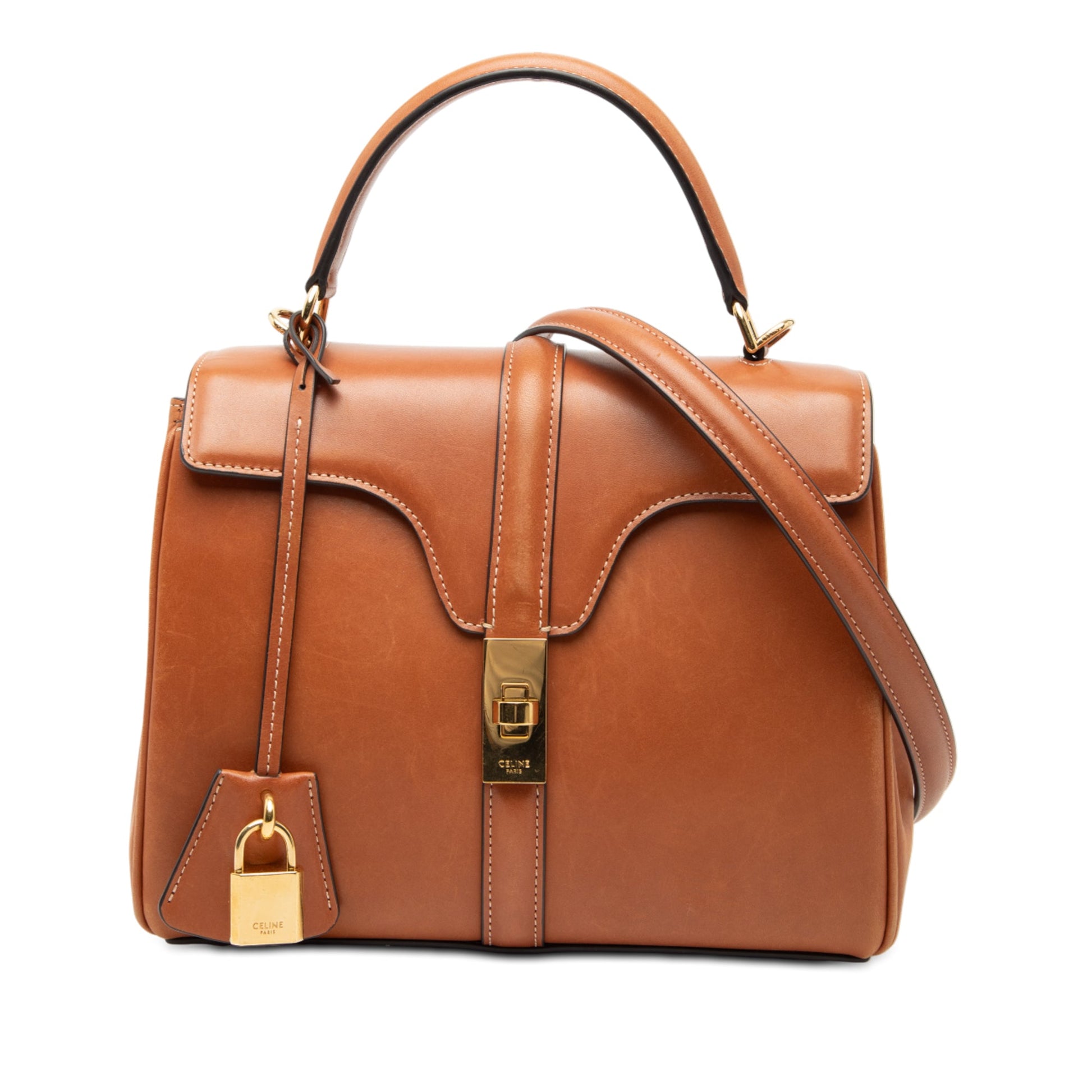 Celine Small Leather 16 Satchel