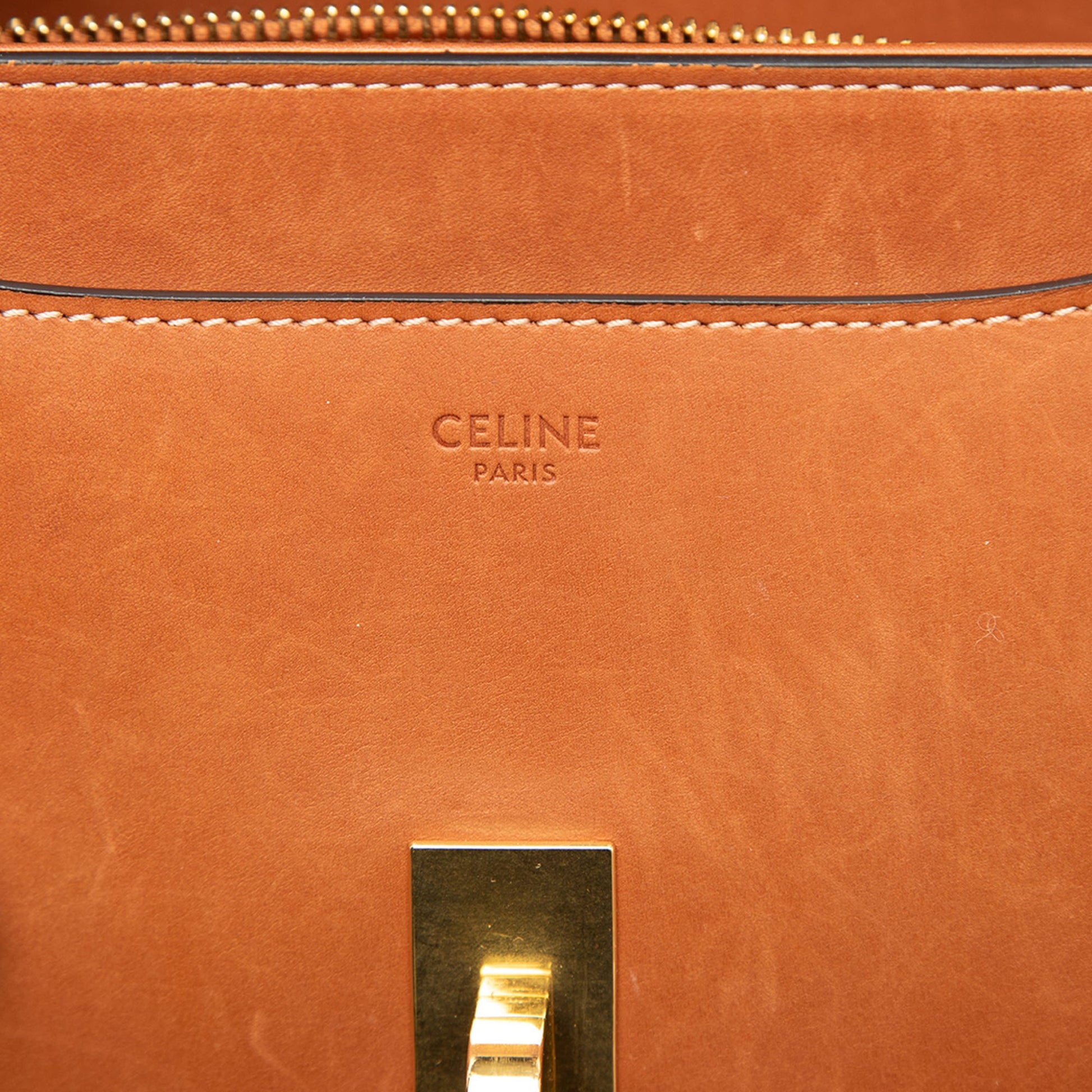 Celine Small Leather 16 Satchel