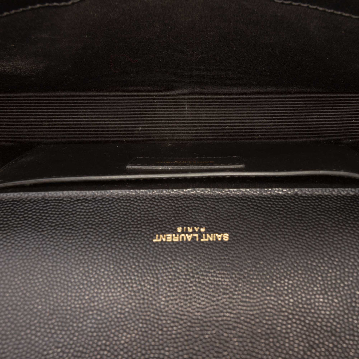 Saint Laurent Grain de Poudre Monogram Kate Tassel Clutch