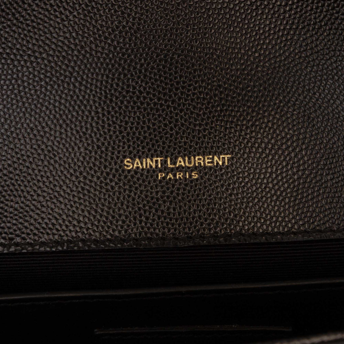 Saint Laurent Grain de Poudre Monogram Kate Tassel Clutch