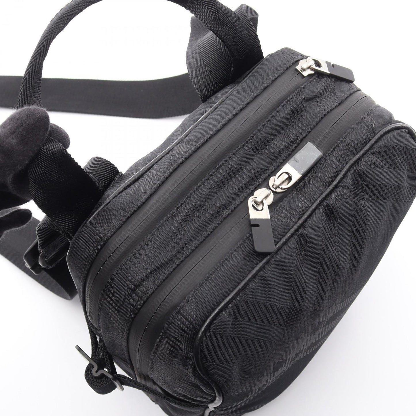 Burberry Nylon Check Crossbody