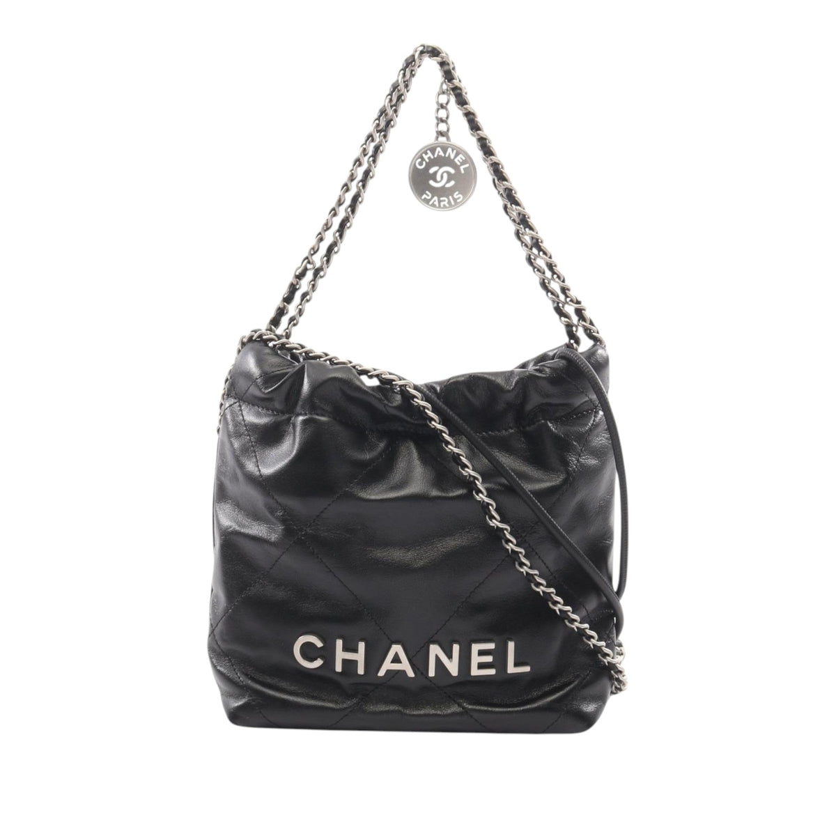 Chanel Mini Shiny Calfskin 22 Handbag
