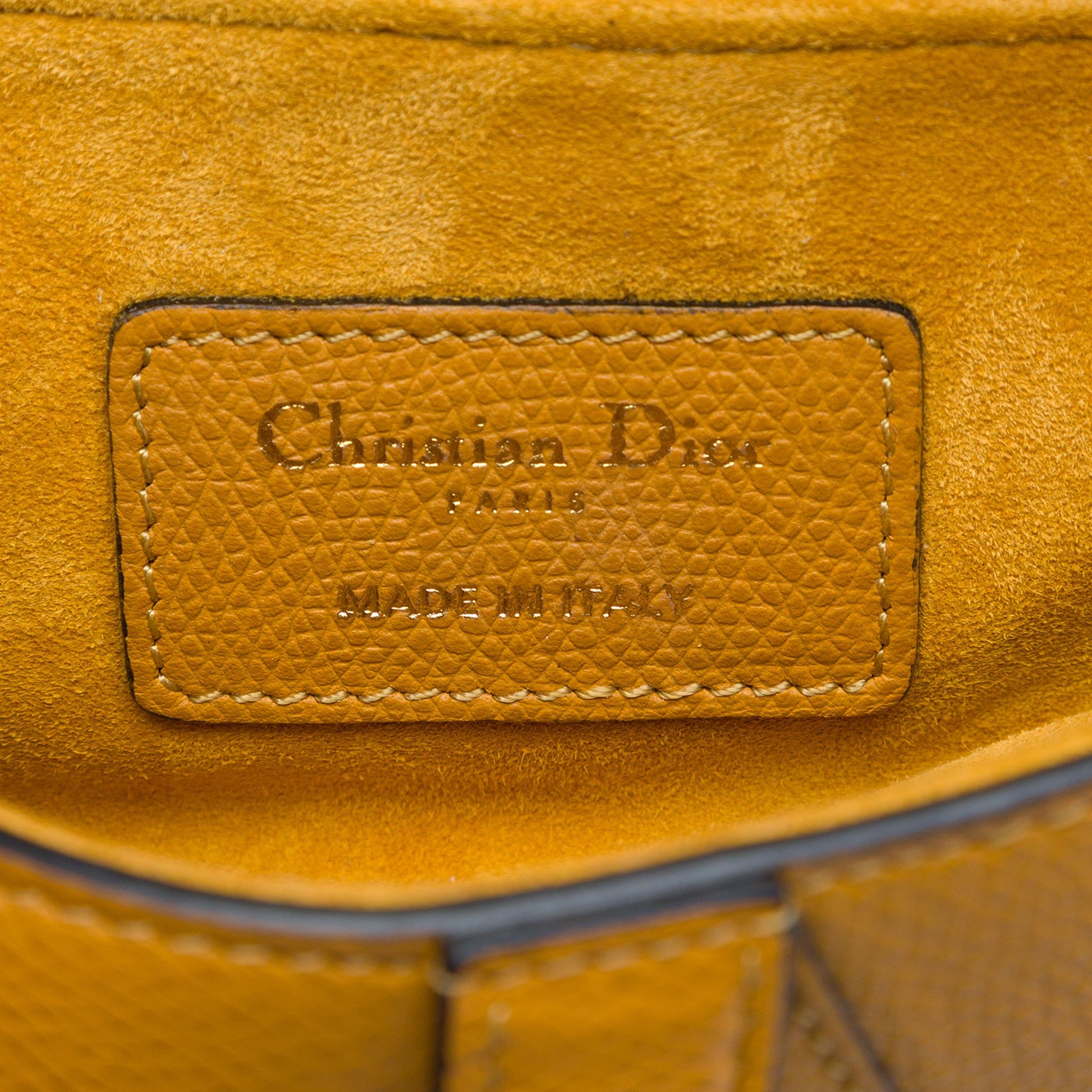 Dior Mini Grained Calfskin Saddle Bag