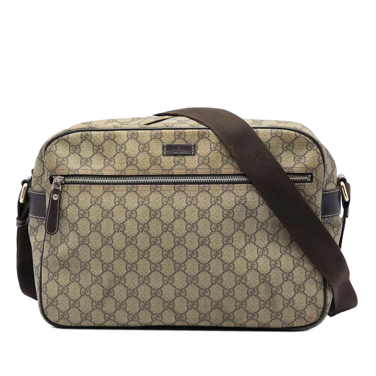 Gucci GG Supreme Crossbody — Beige