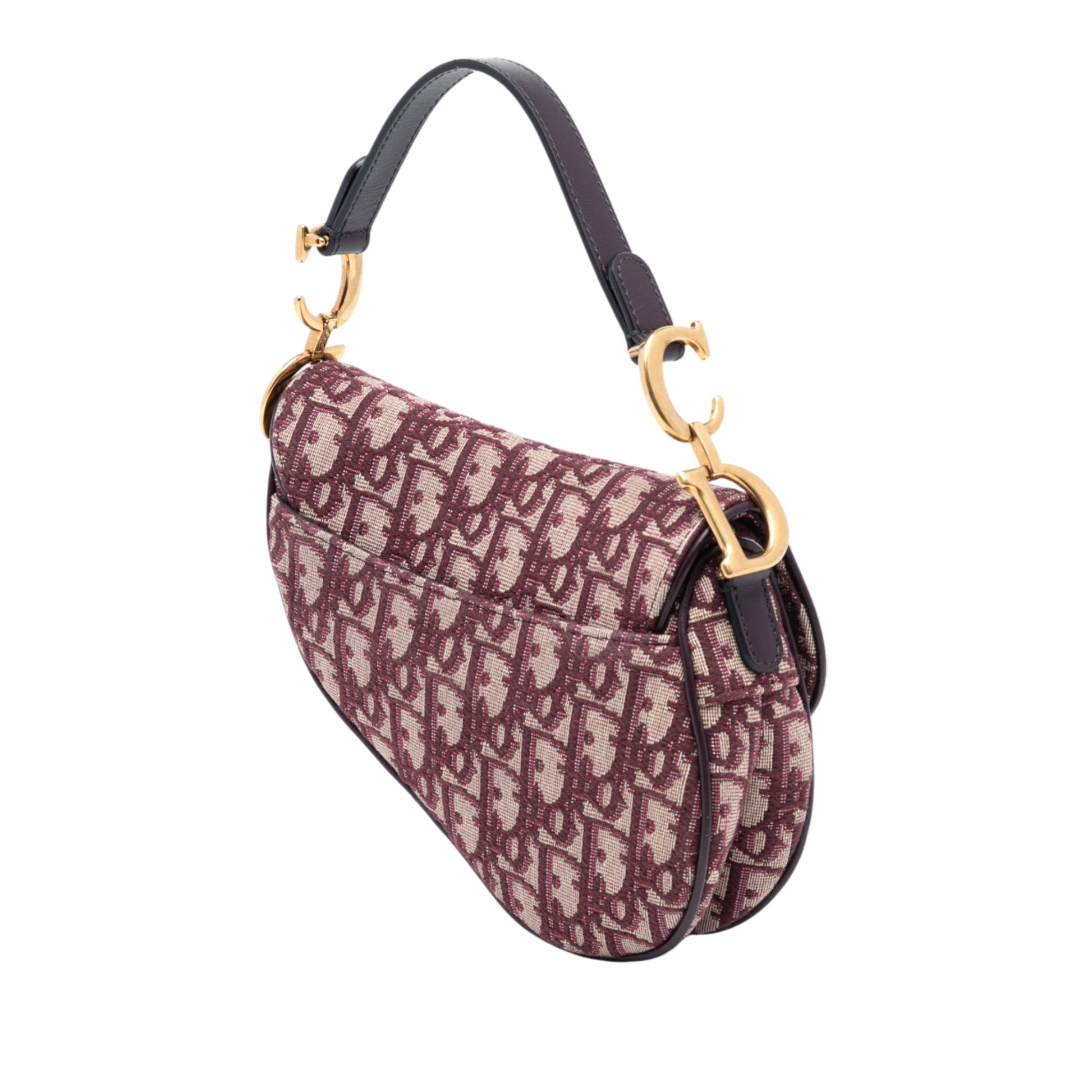Dior Mini Oblique Canvas Saddle Bag
