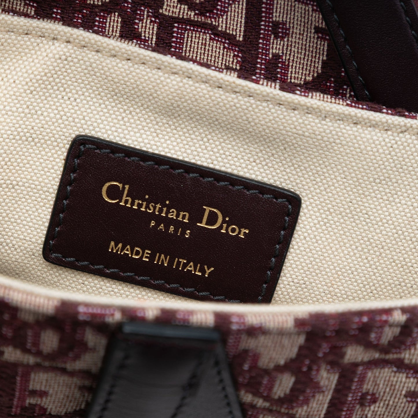 Dior Mini Oblique Canvas Saddle Bag