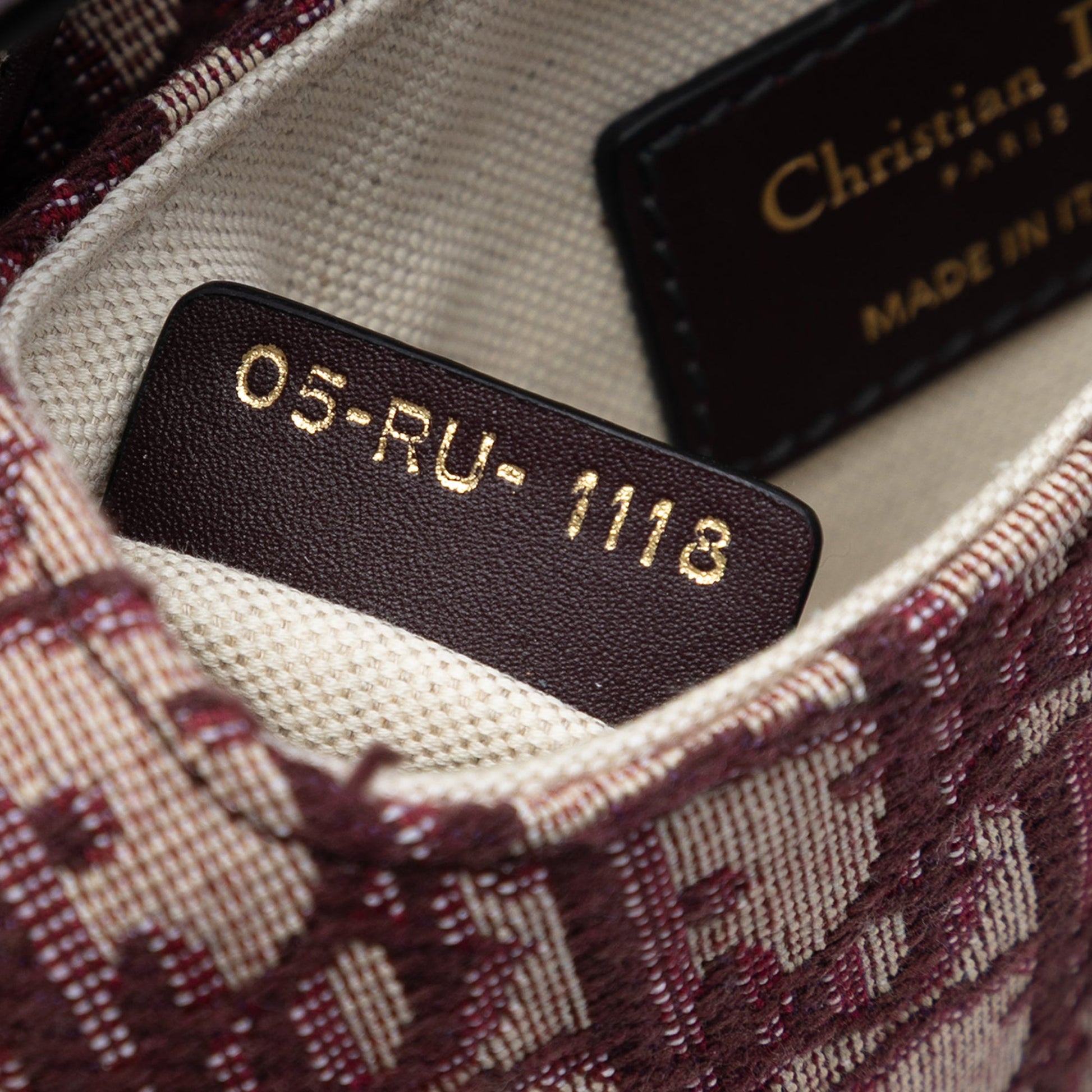 Dior Mini Oblique Canvas Saddle Bag